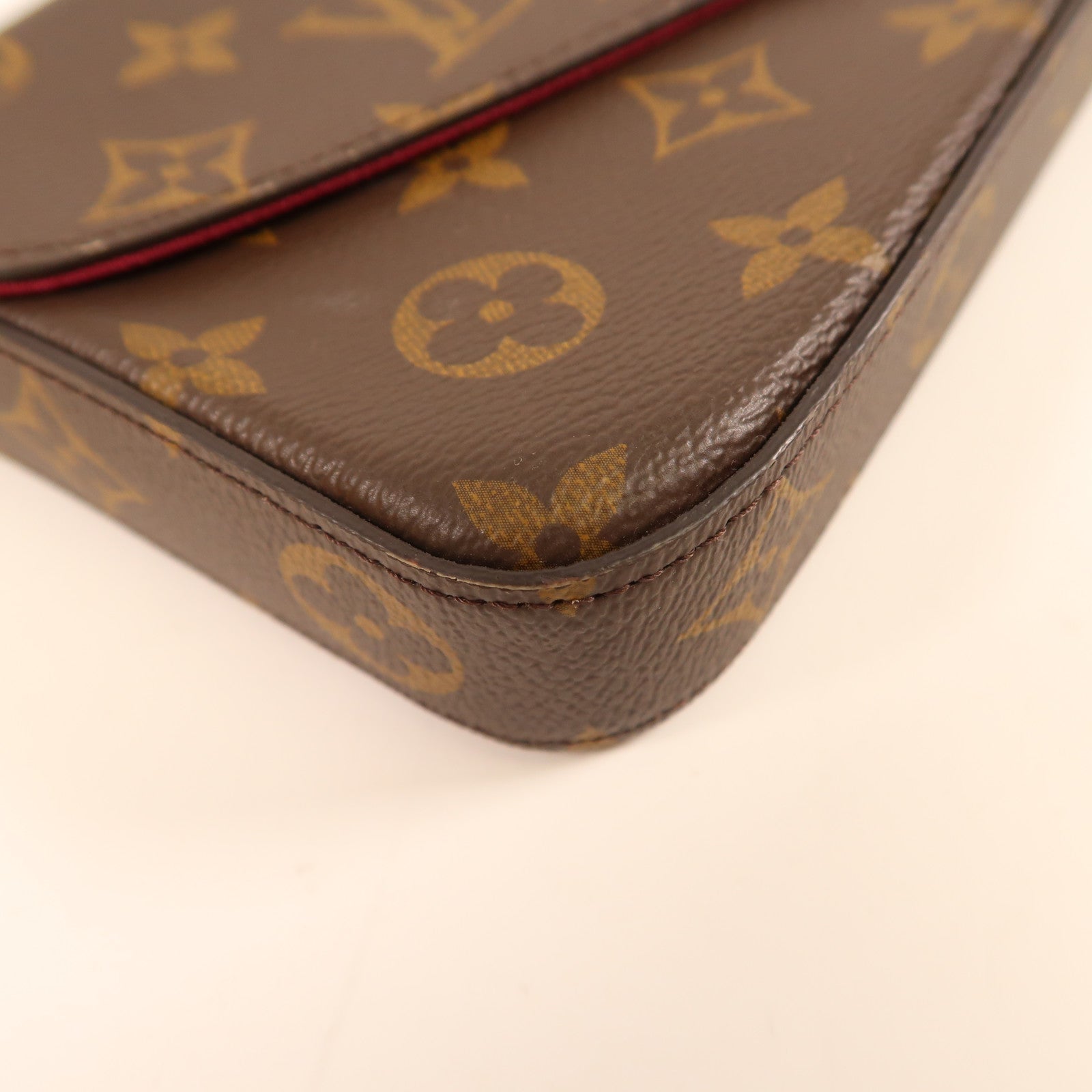 LOUIS VUITTON Monogram Pochette Felicie金扣鏈帶肩背袋