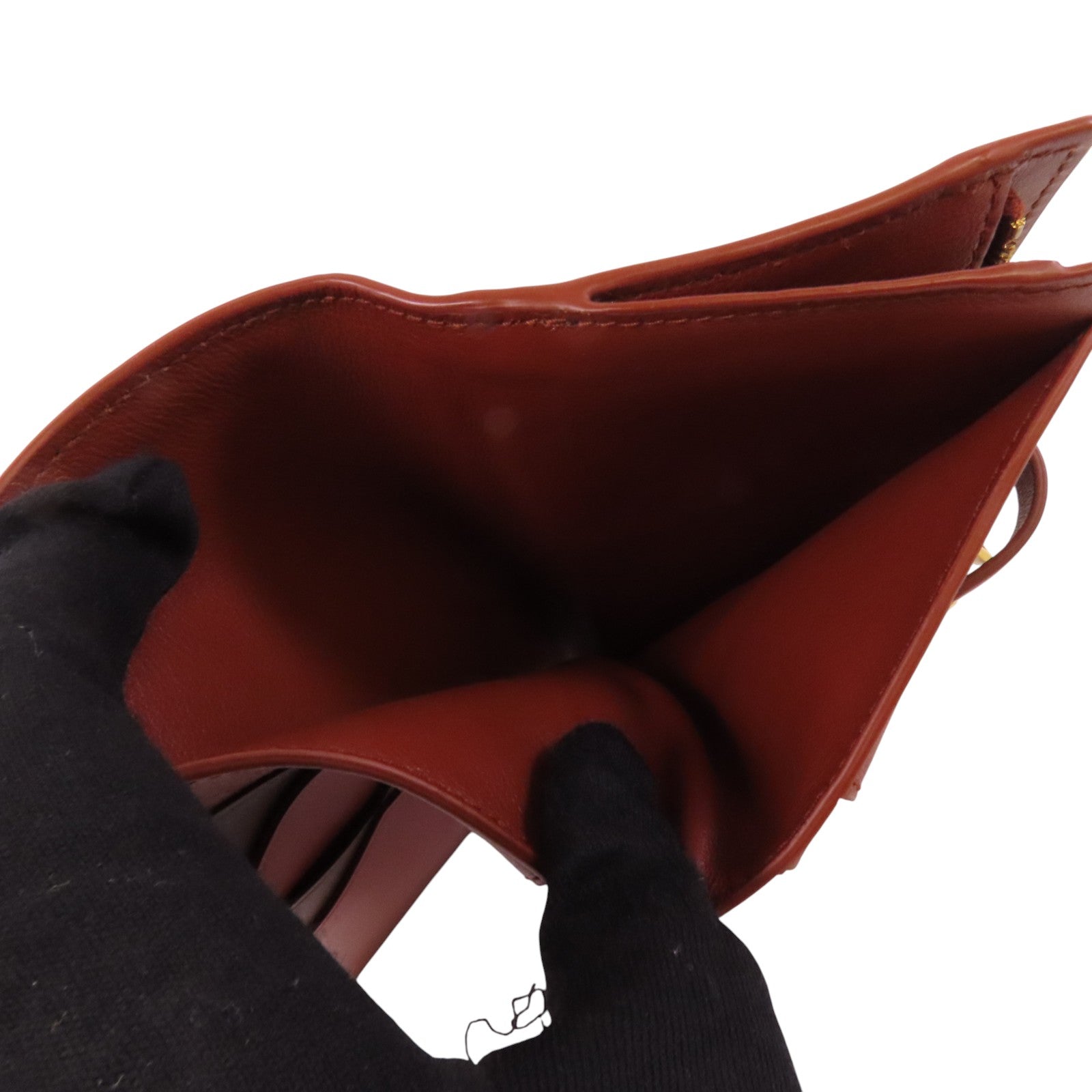 BOTTEGA VENETA 牛皮皮革Pocket Book Wallet金扣短錢包