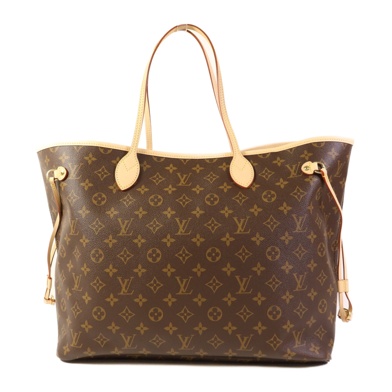 LOUIS VUITTON Monogram Neverfull GM金扣手挽袋