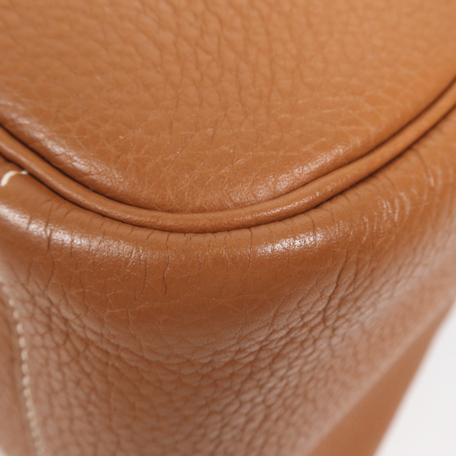 HERMES Clemence皮革Lindy 34銀扣手挽肩背兩用袋Gold