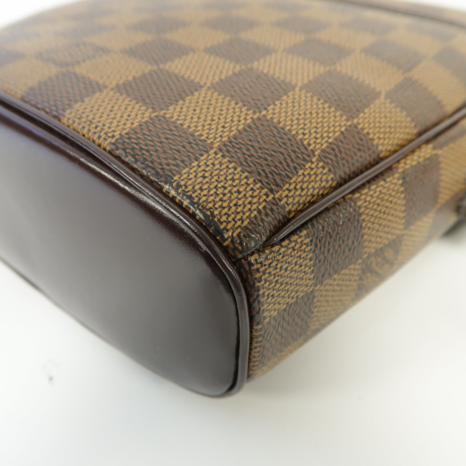 LOUIS VUITTON Damier Ipanema PM金扣肩背袋棕色