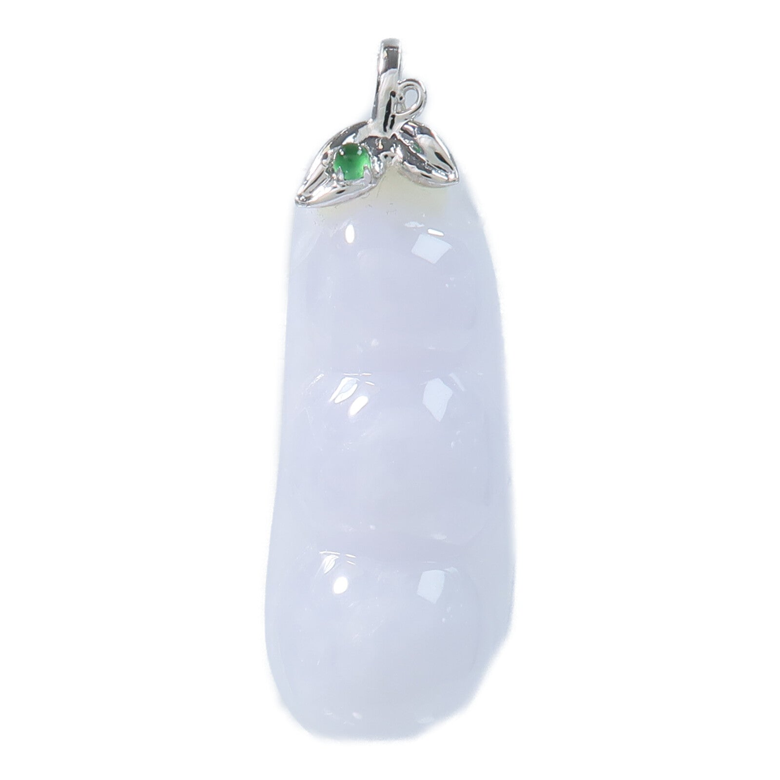 JEWELRY 18K白金Jade Pendant翡翠吊墜