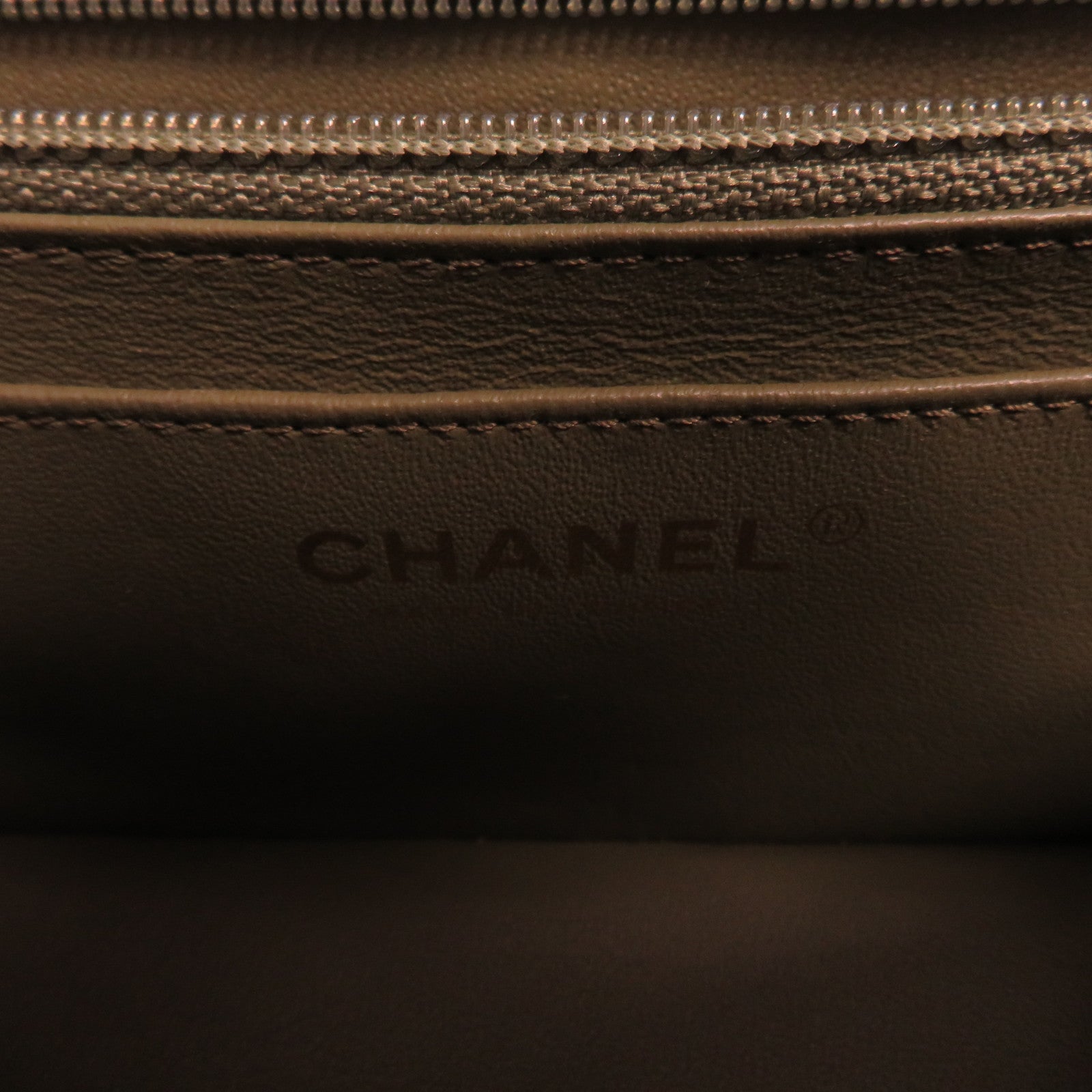 CHANEL 【激減優惠】牛皮皮革Classic 20cm金扣鏈帶肩背袋綠色