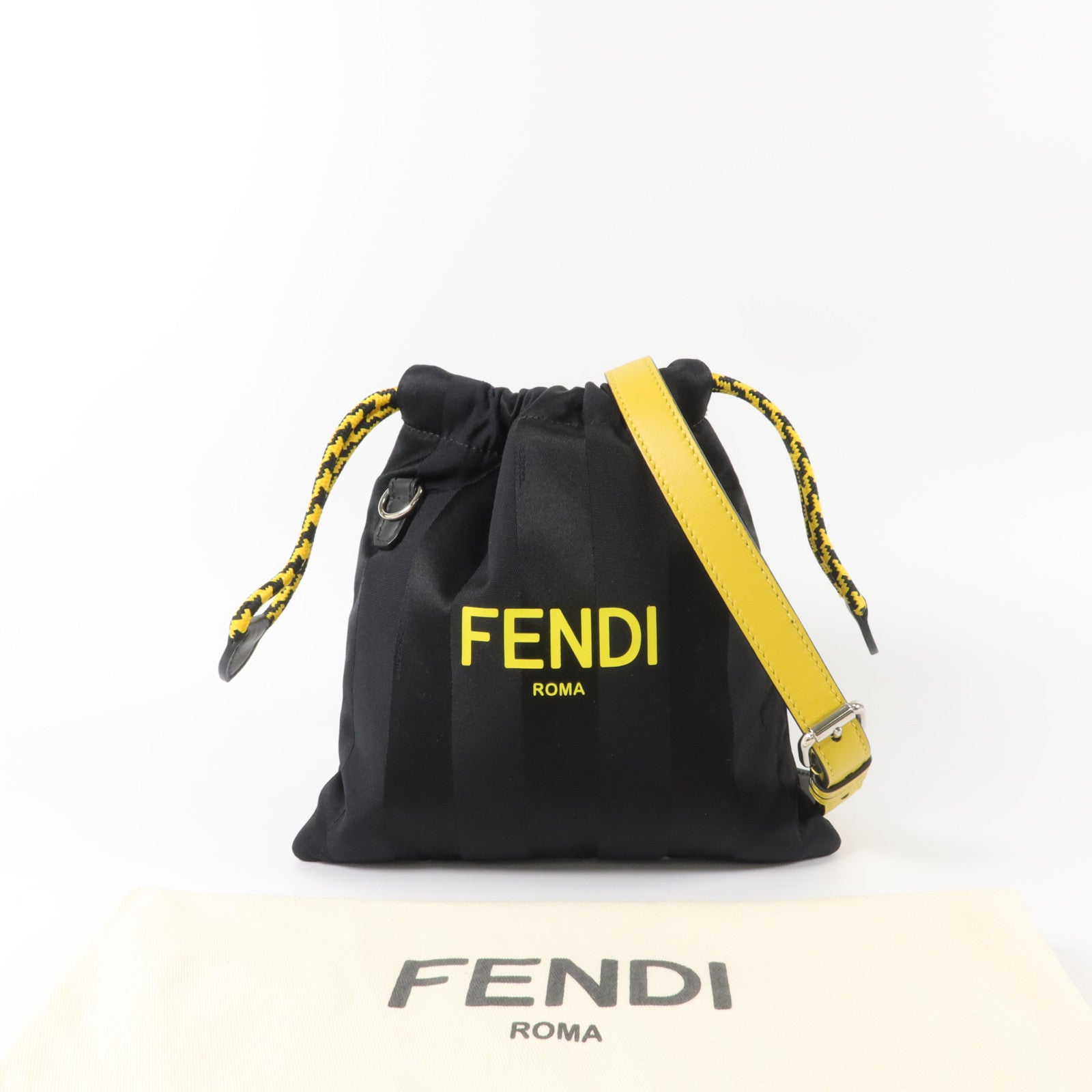 FENDI 尼龍/牛皮皮革Shoulder Bag肩背袋