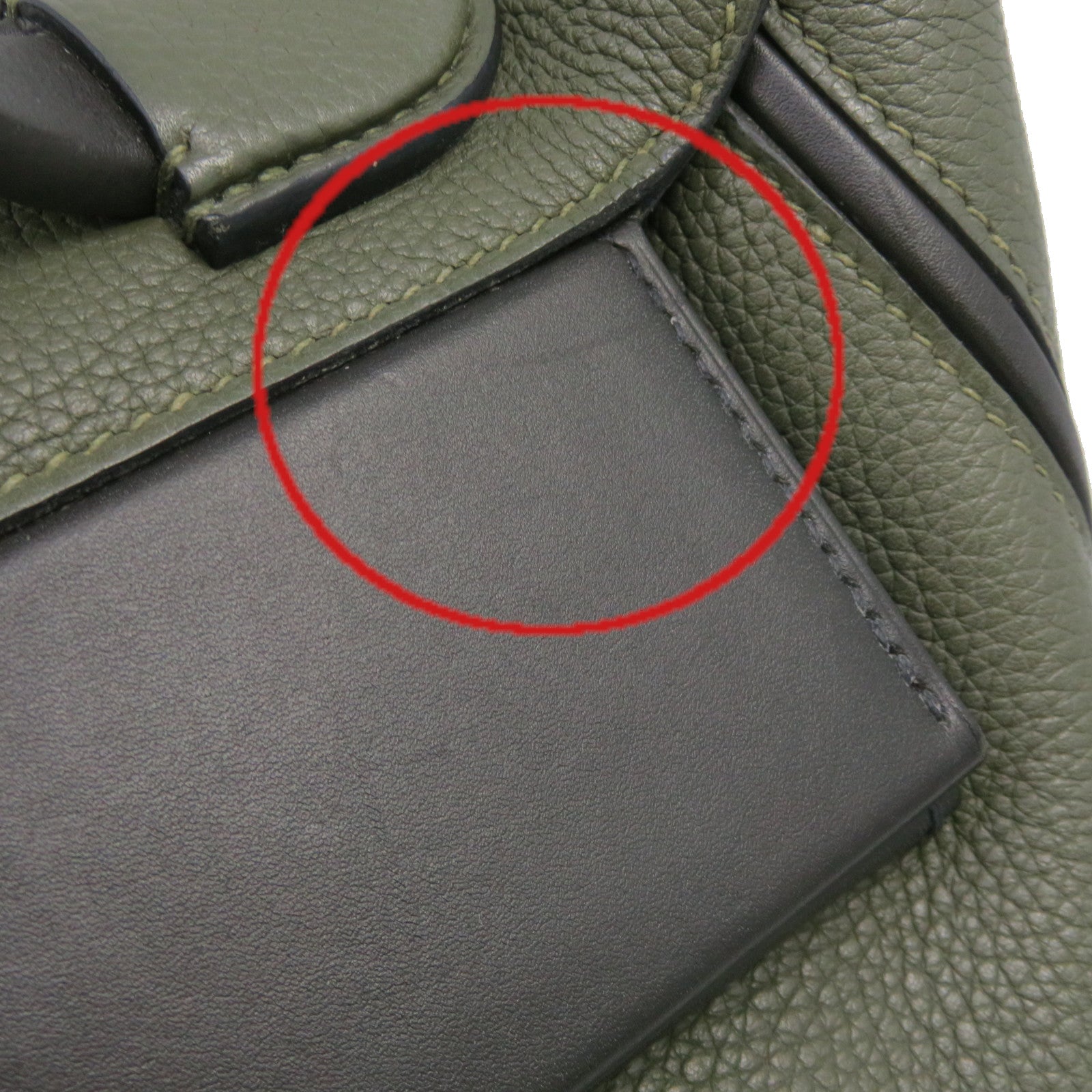 HERMES Clemence皮革24/24 29cm 2Way Shoulder Bag金扣手挽肩背两用袋61/60绿色