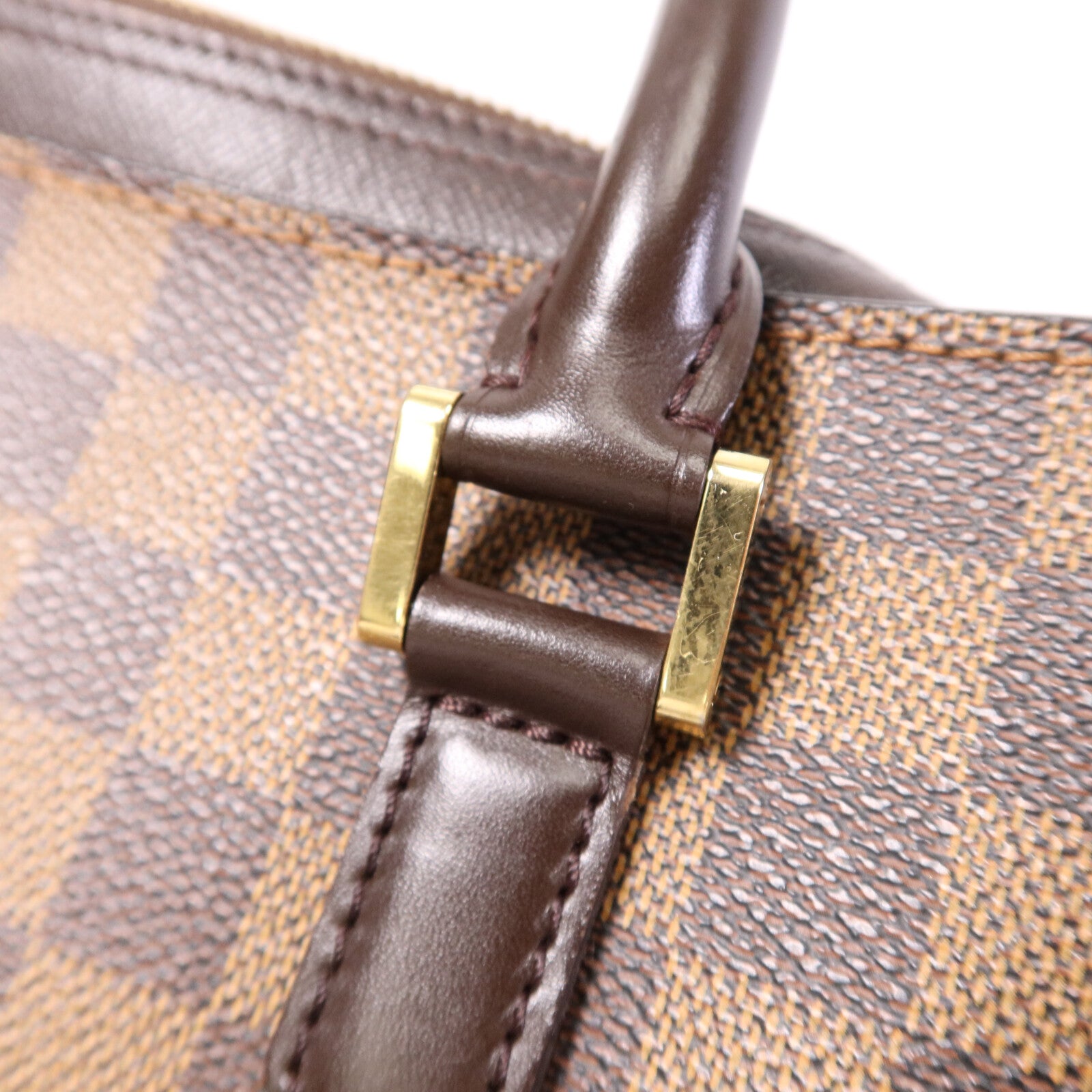 LOUIS VUITTON 【激減優惠】Damier Triana金扣手挽袋