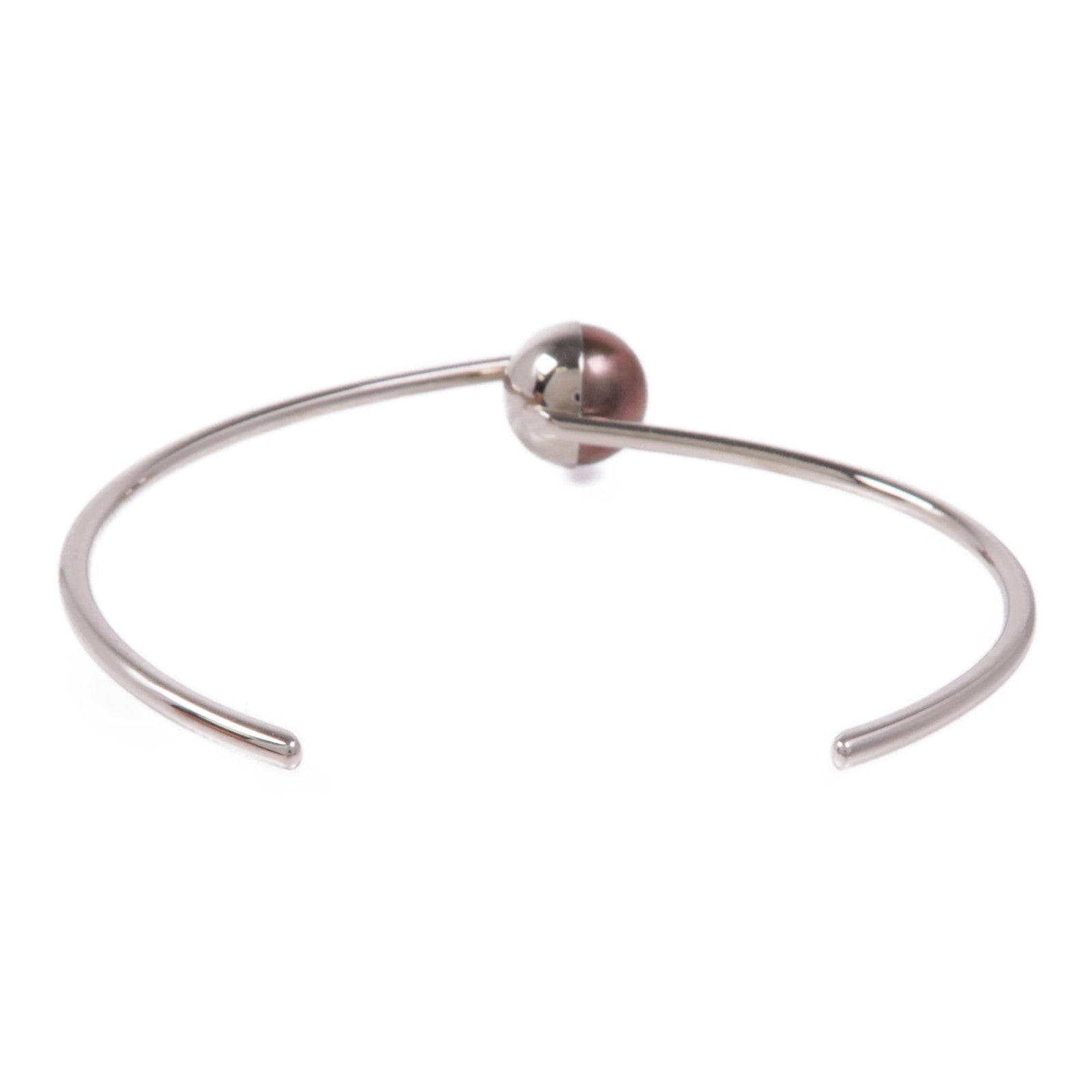 TASAKI 18K白金Arlequin M/G Pearl Bangle手鐲