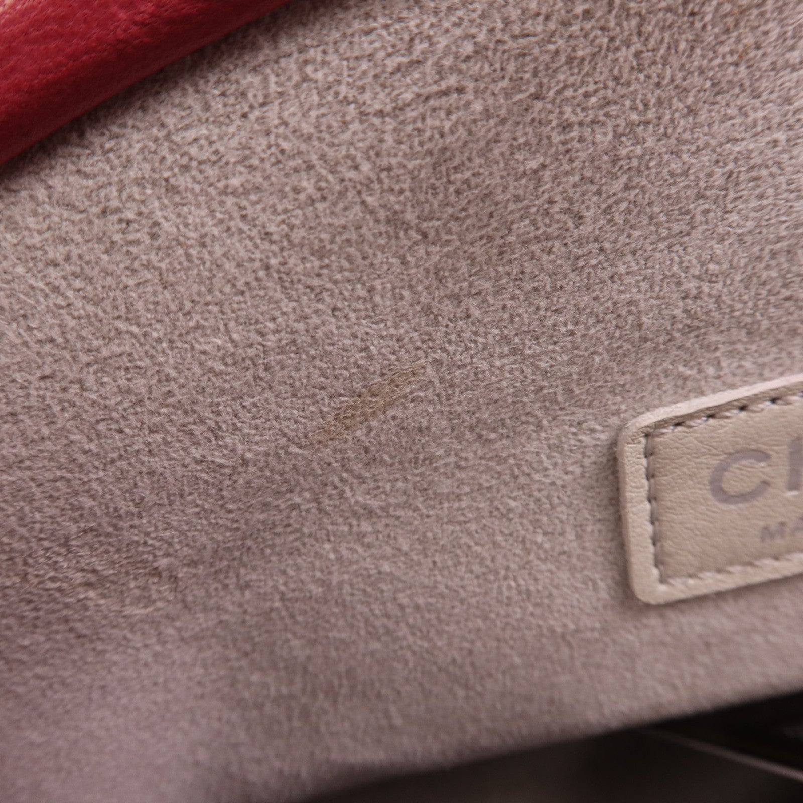 CHANEL 羊皮皮革Pouch銀扣手拿包