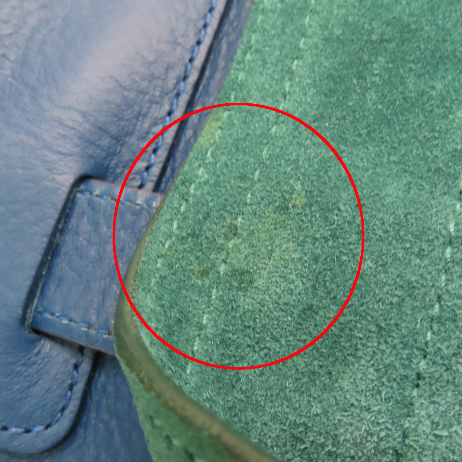 YVES SAINT LAURENT 牛皮皮革Shoulder Bag金扣手挽袋藍色/綠色/棕色
