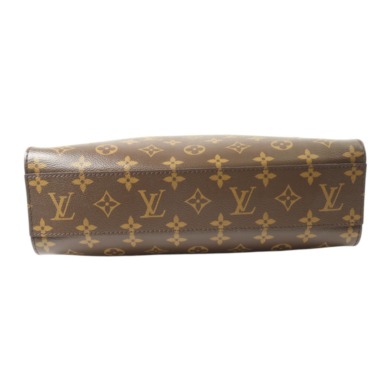 LOUIS VUITTON Monogram Sac Plat PM金扣手挽肩背兩用袋