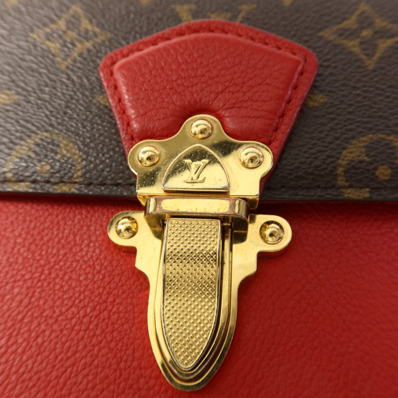 LOUIS VUITTON Monogram Victoire金扣鏈帶肩背袋