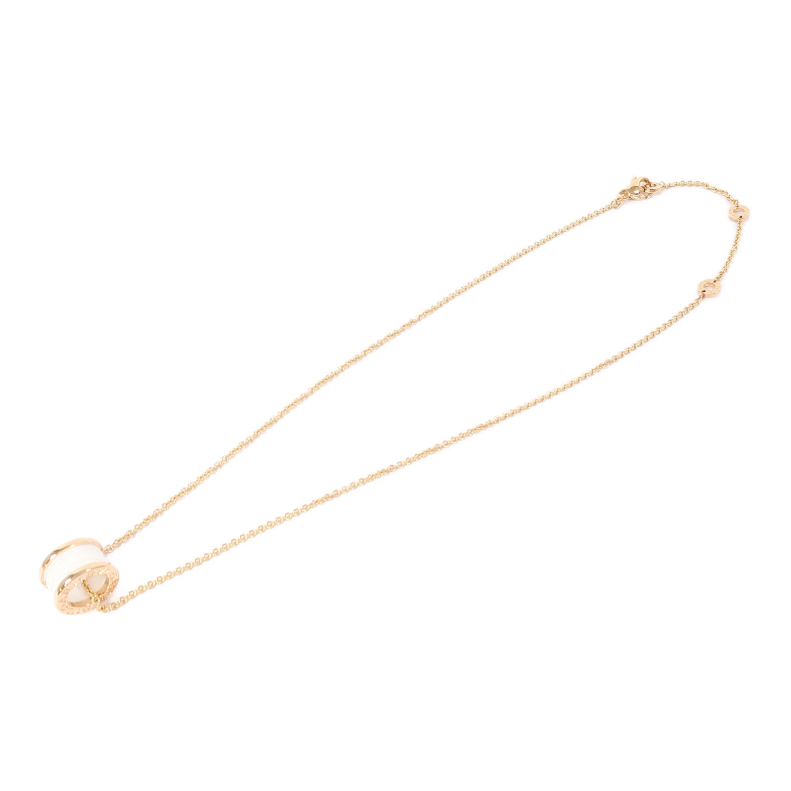 BVLGARI 【激減優惠】18K玫瑰金/陶瓷B-Zero1 Necklace項鍊