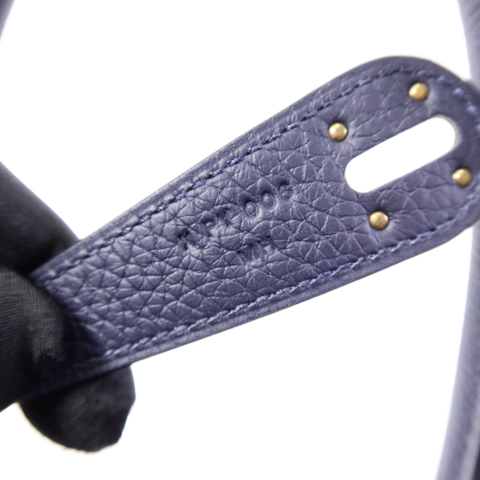 HERMES Togo皮革Lindy 30肩背袋Blue Nuit