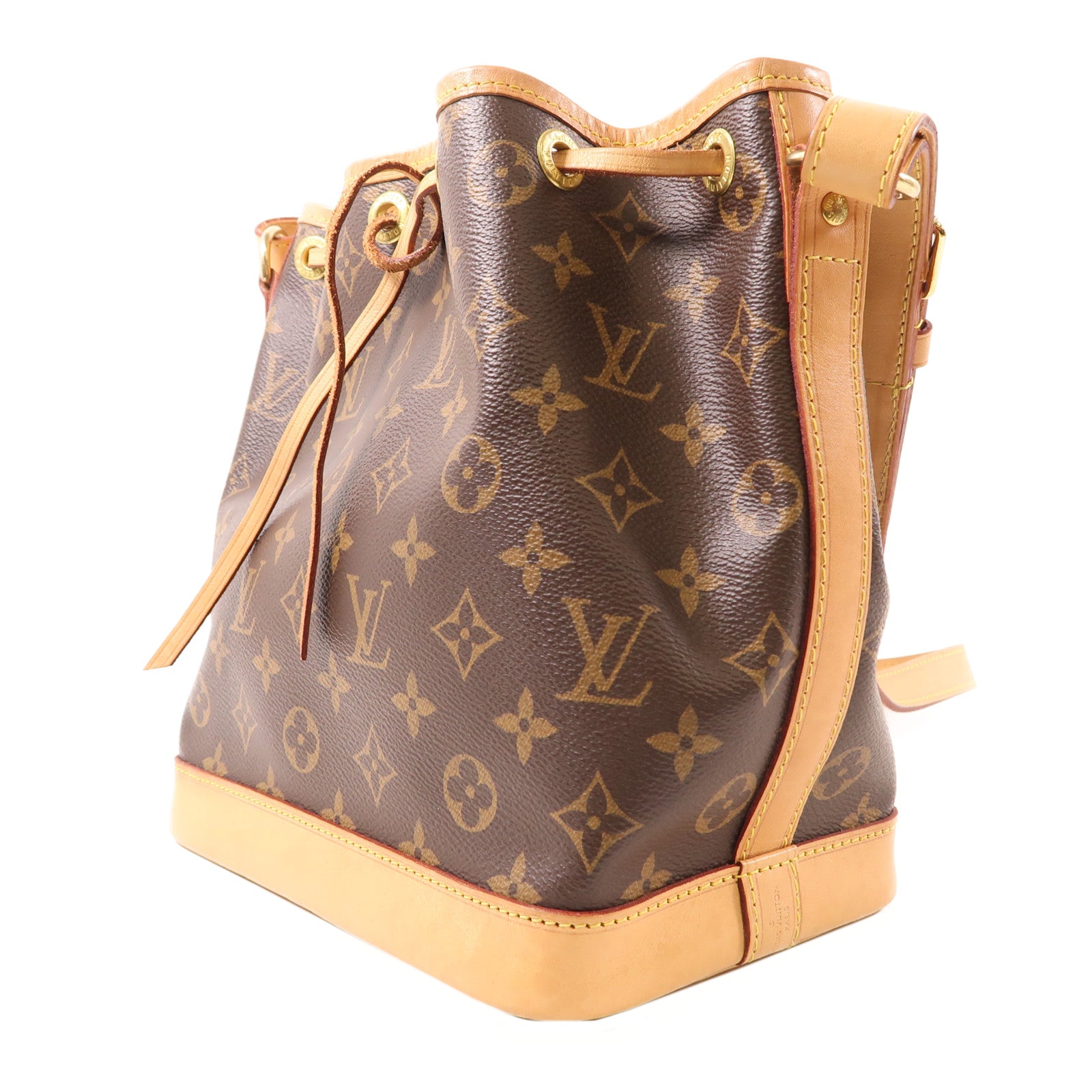 LOUIS VUITTON Monogram NeoNoe金扣肩背袋棕色