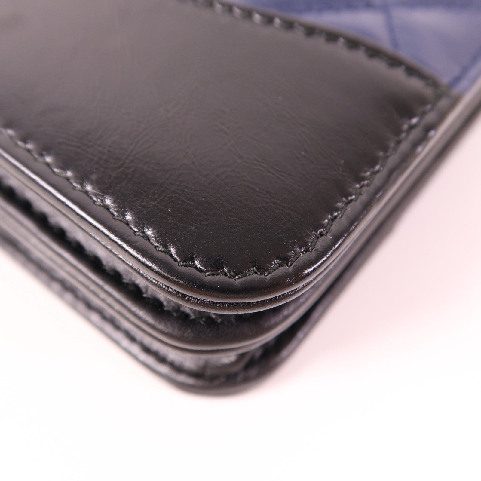 CHANEL 羊皮皮革Gabrielle Woc銀扣鏈帶肩背袋