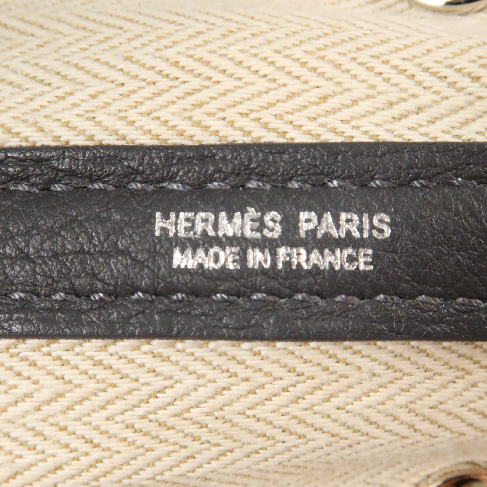 HERMES Negonda皮革Garden Party TPM手挽袋Ardoise