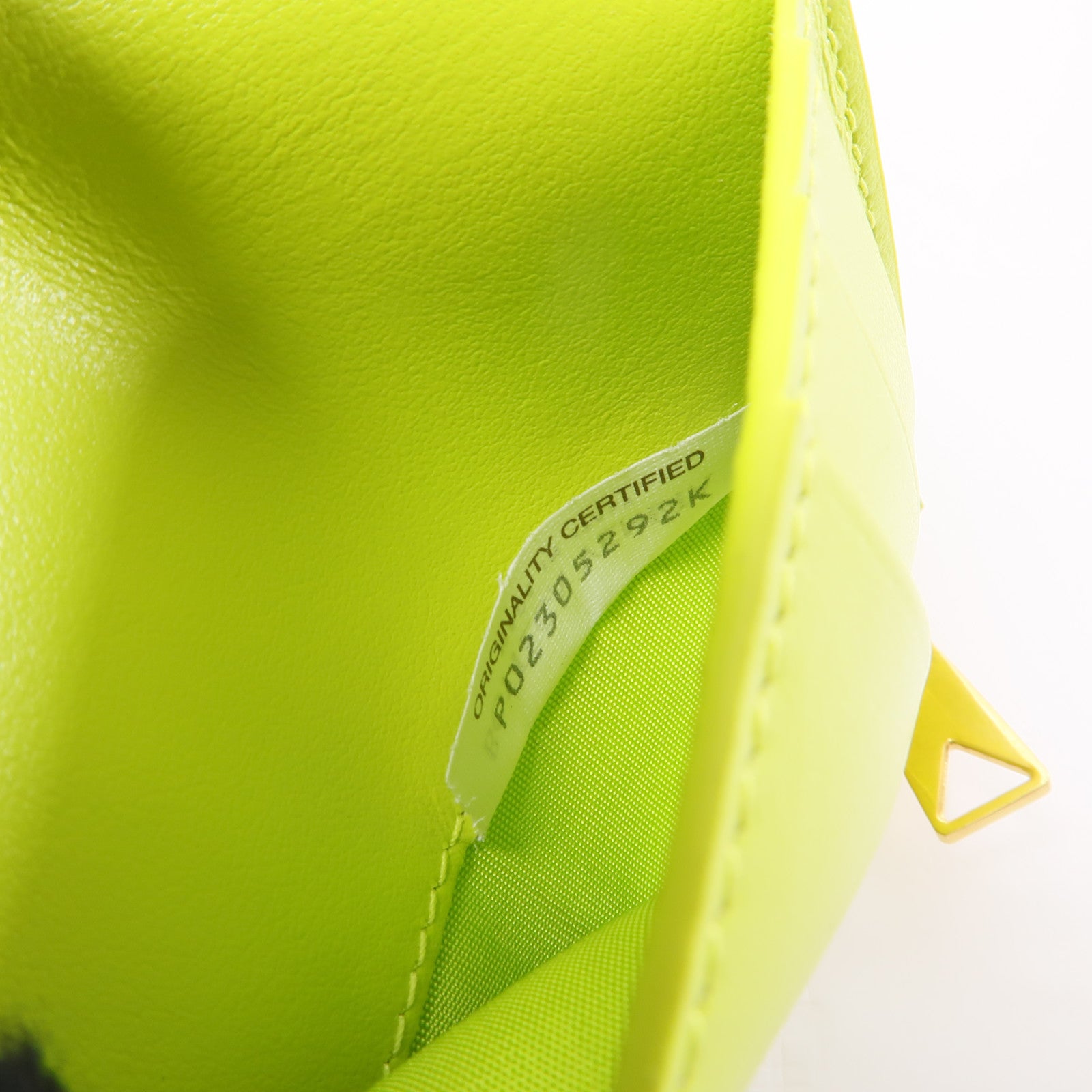 BOTTEGA VENETA 織紋皮革Wallet金扣錢包黃色