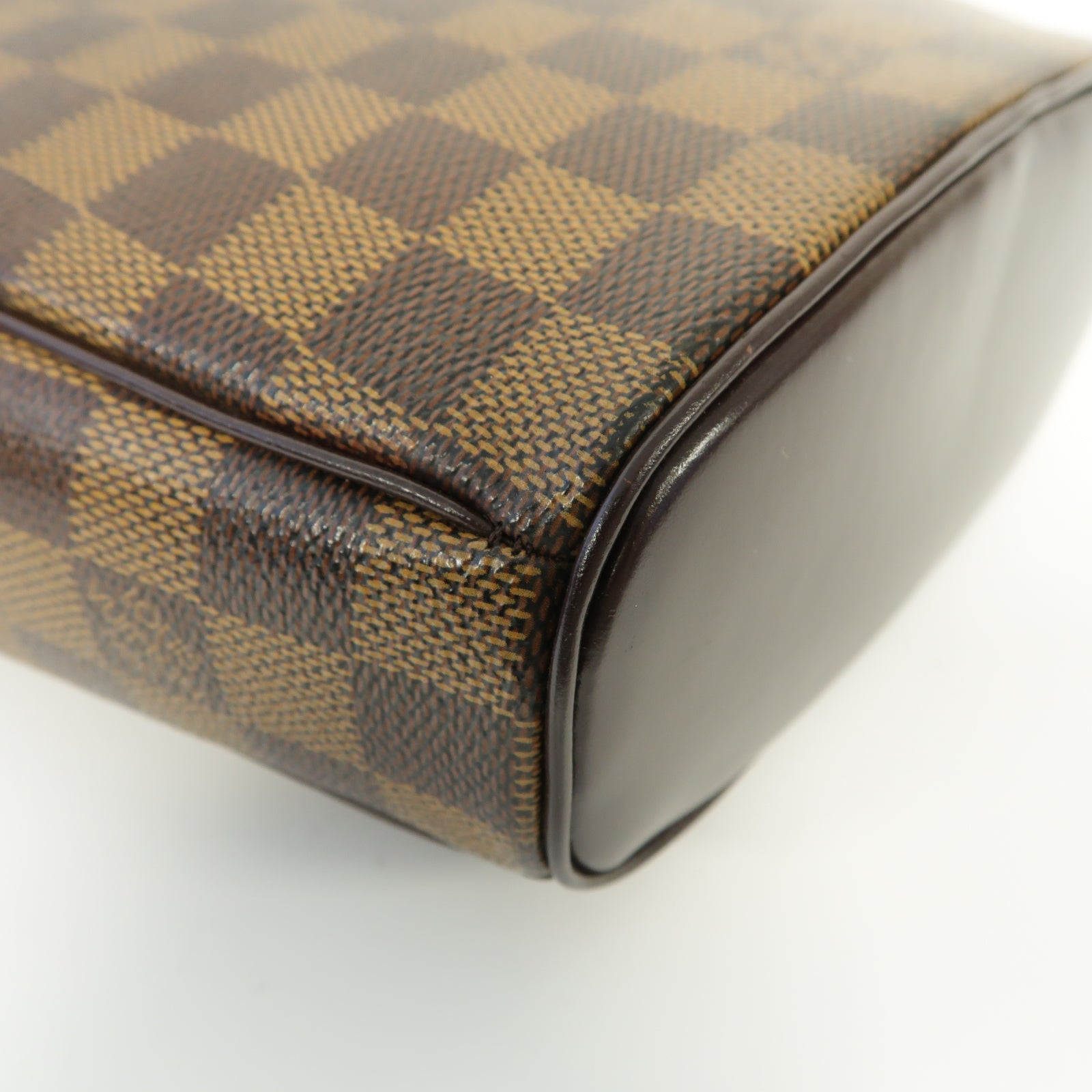 LOUIS VUITTON Damier Ipanema PM金扣肩背袋棕色
