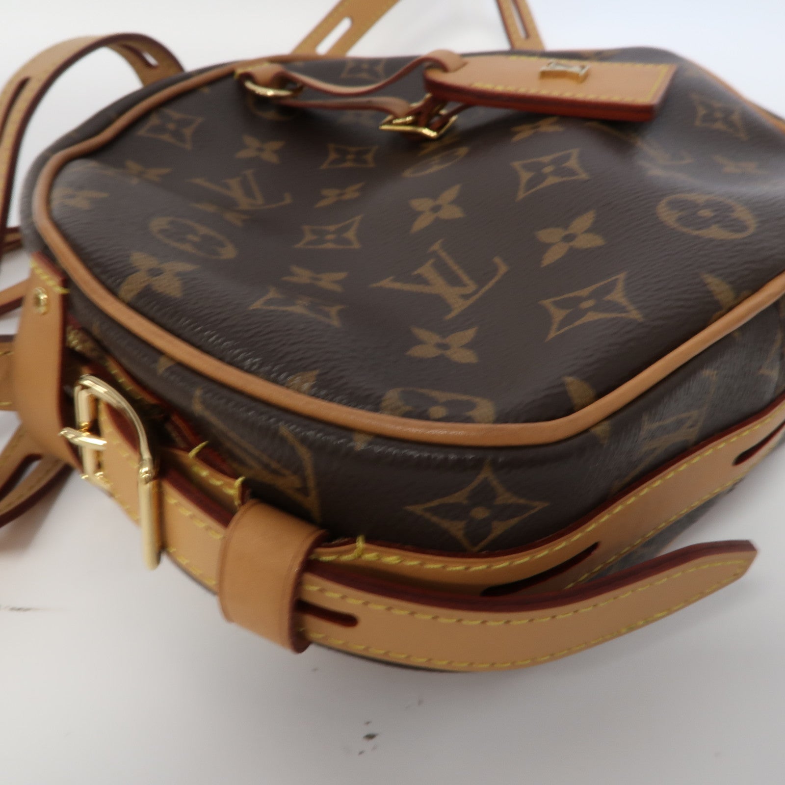 LOUIS VUITTON Monogram Boite Chapeau Souple金扣肩背袋啡色