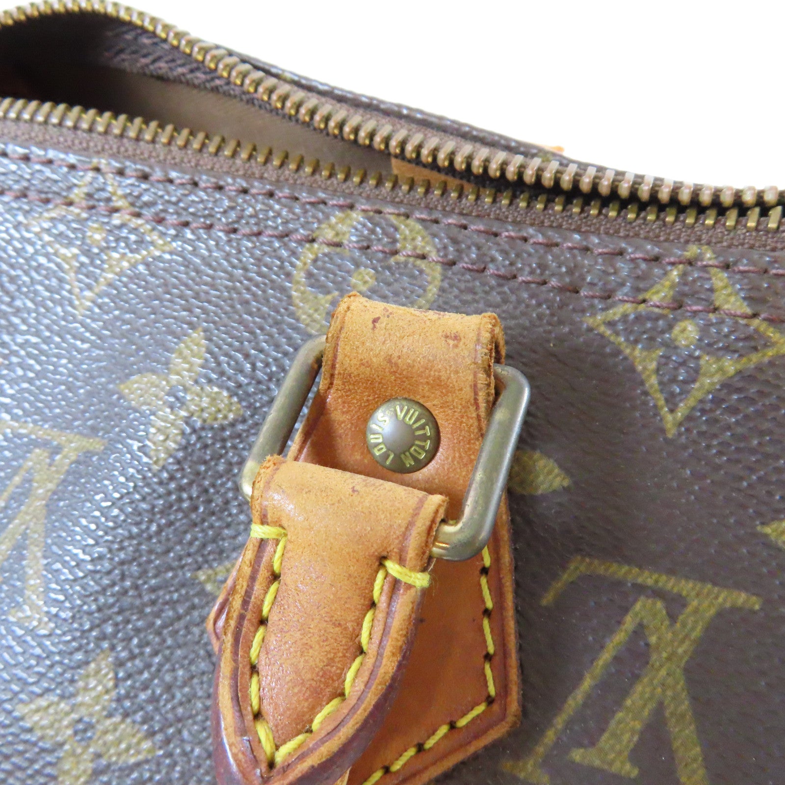 LOUIS VUITTON 【激減優惠】Monogram Speedy 25金扣手挽袋啡色