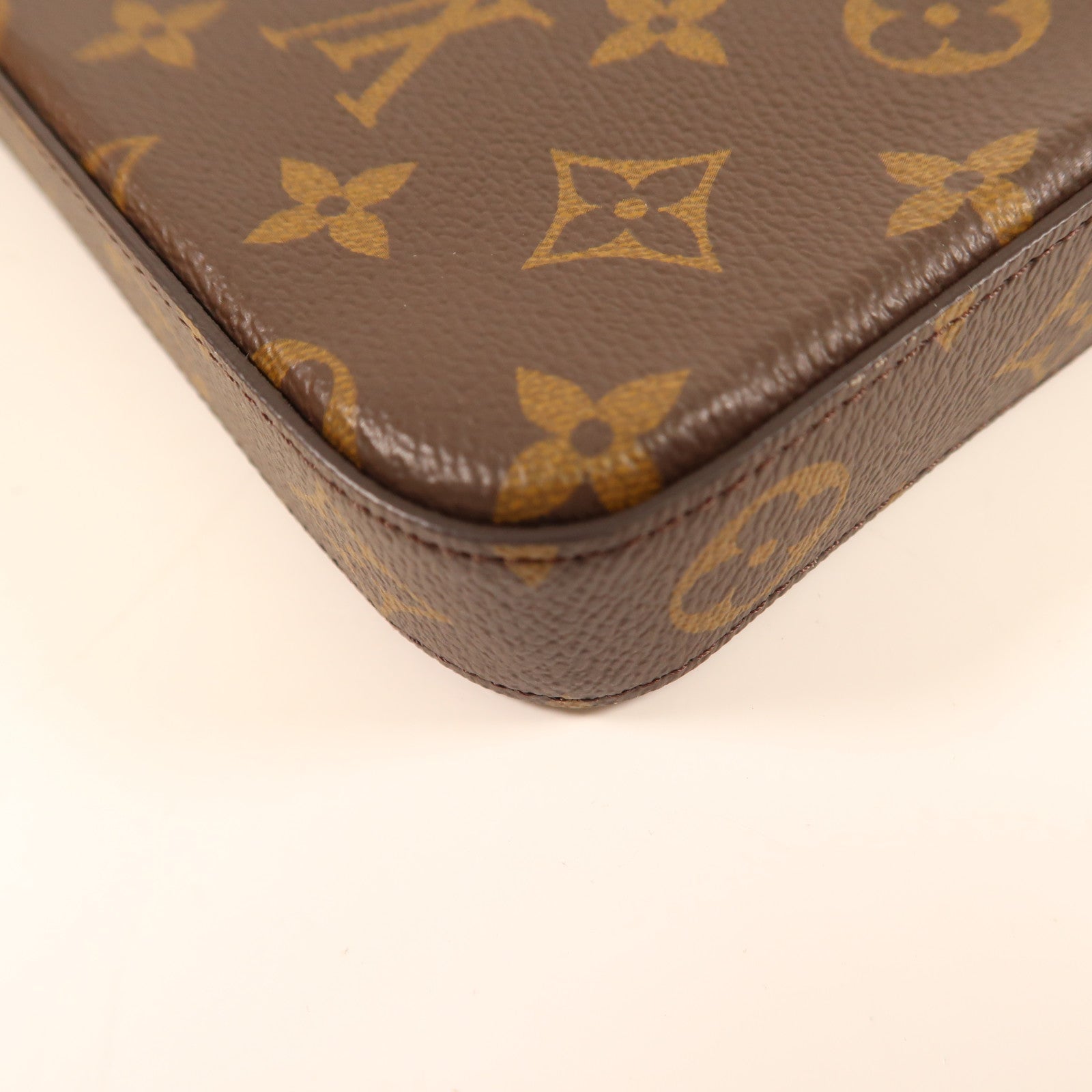 LOUIS VUITTON Monogram Pochette Felicie金扣鏈帶肩背袋