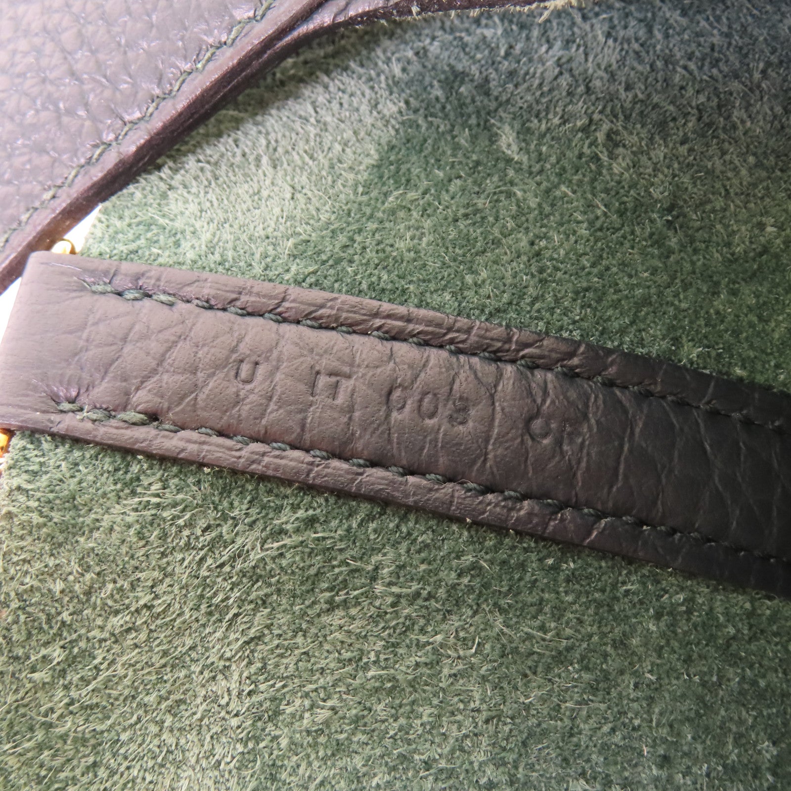 HERMES 【激減優惠】Clemence皮革Picotin MM Tote Bag金扣手挽袋深綠色