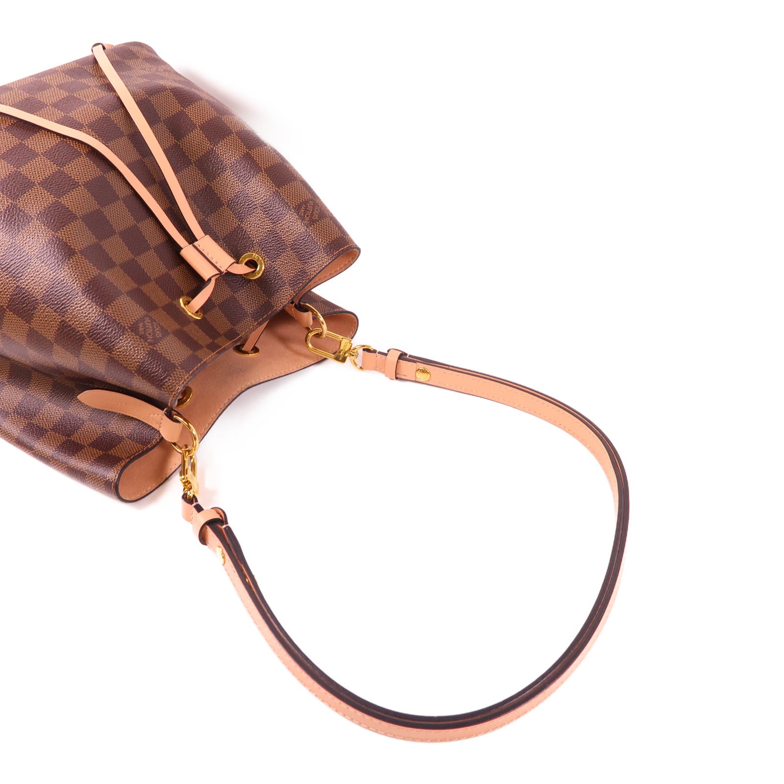 LOUIS VUITTON Damier NeoNoe金扣肩背袋