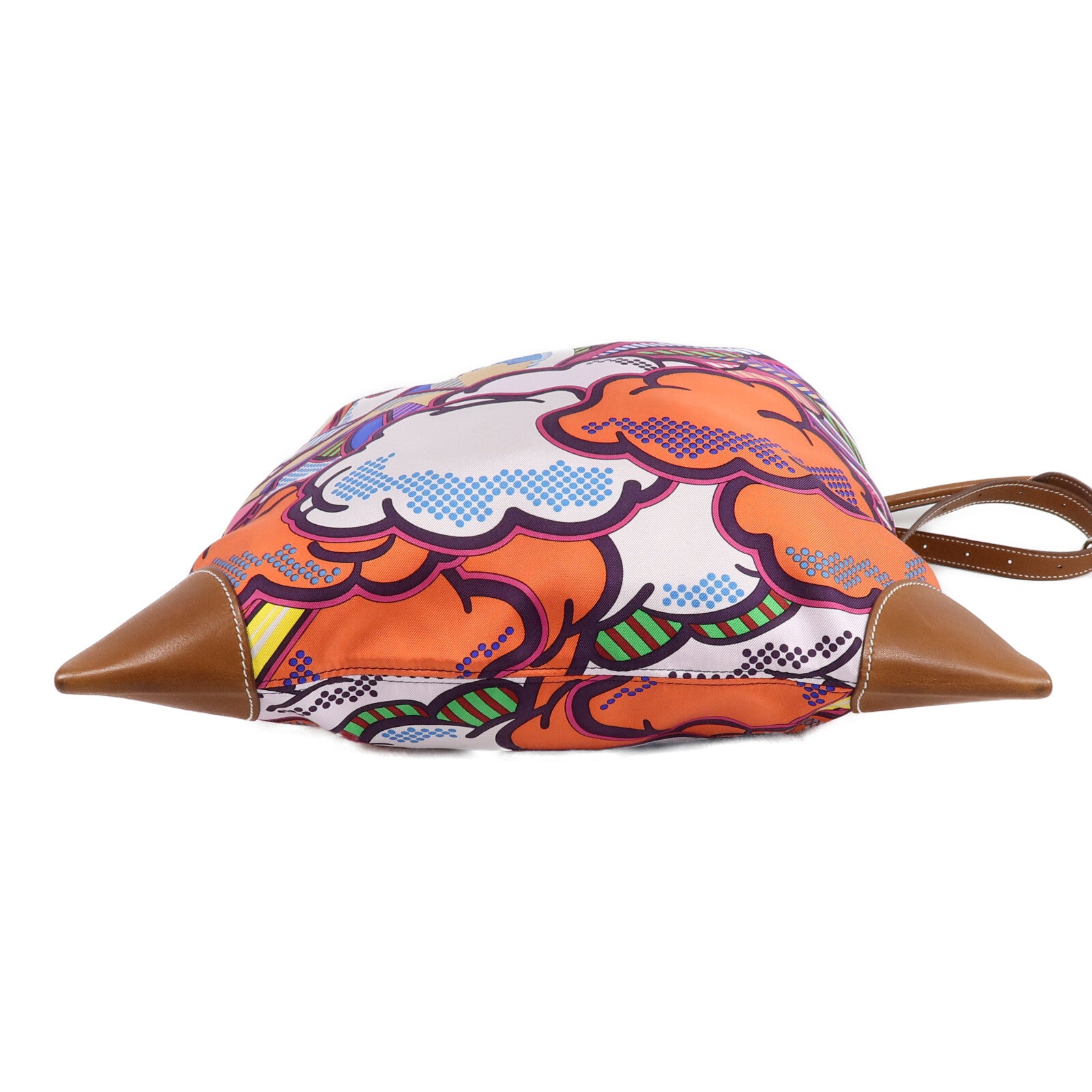 HERMES 絲質Silk City 33肩背袋