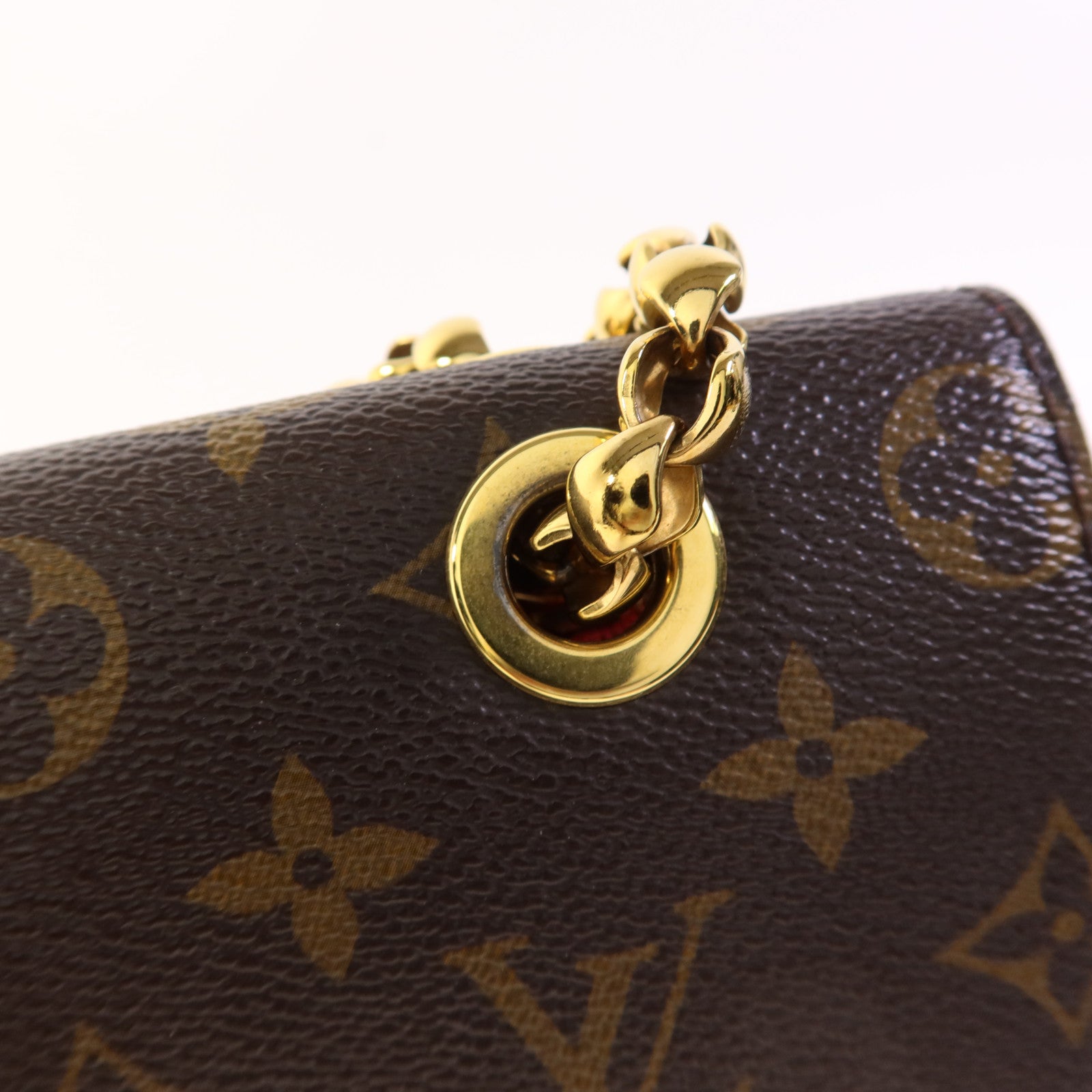 LOUIS VUITTON Monogram Victoire金扣鏈帶肩背袋
