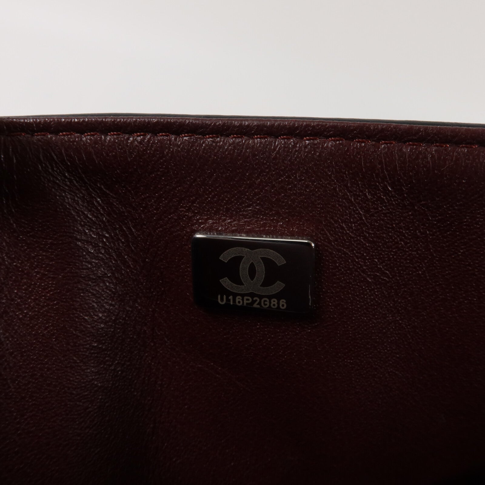CHANEL 牛皮皮革2.55 Small鏈帶手挽肩背兩用袋