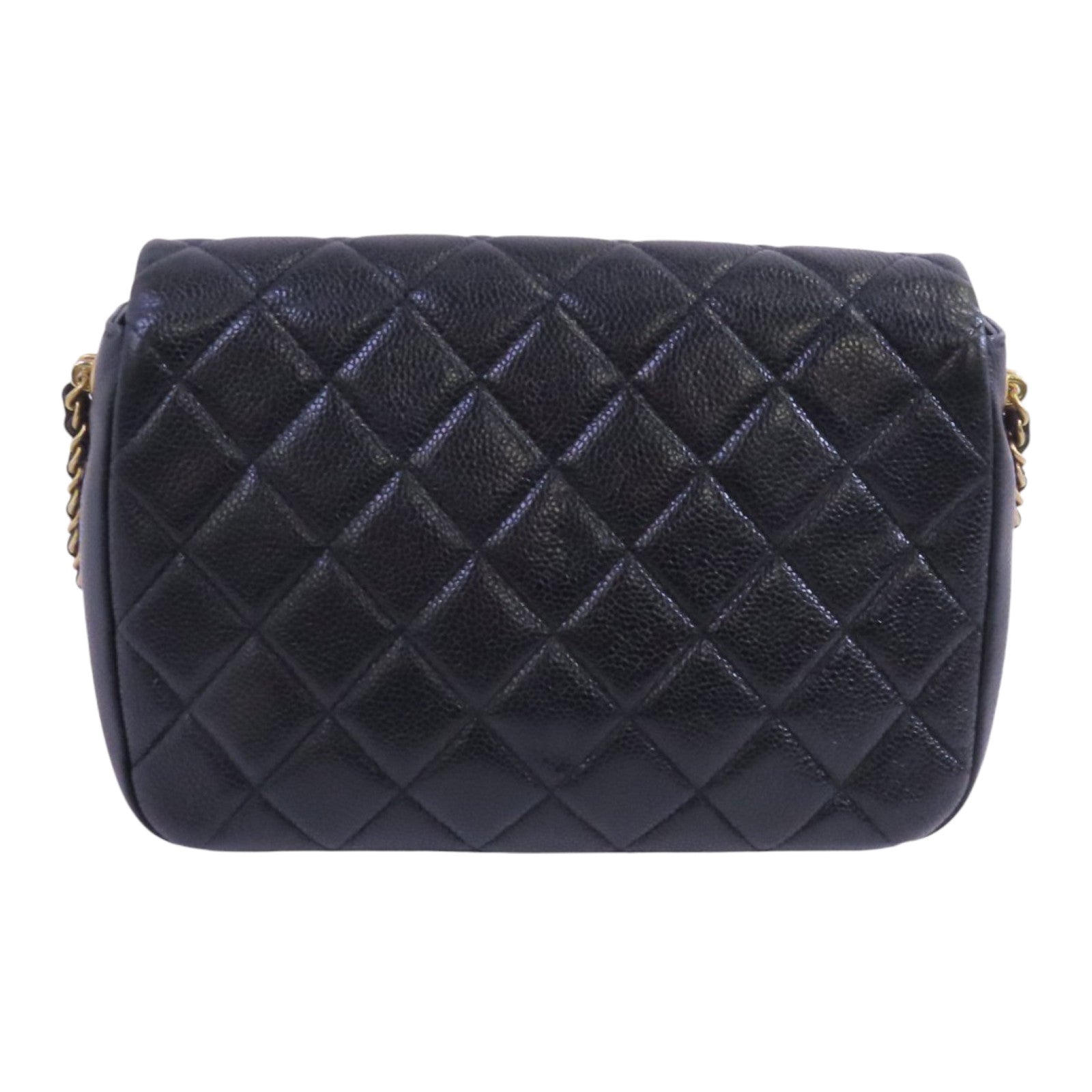 CHANEL 牛皮皮革Chain Shoulder Bag金扣鏈帶肩背袋