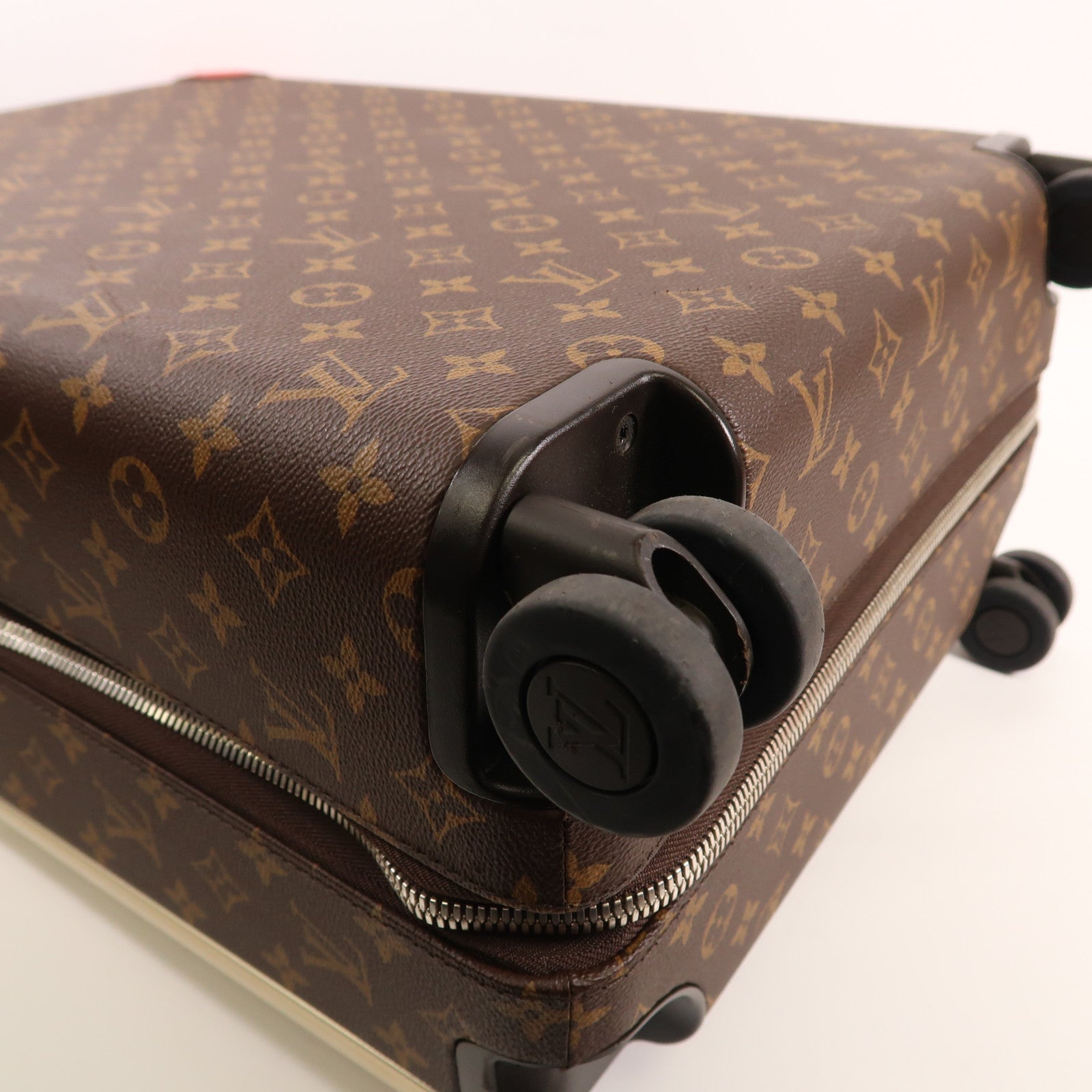 LOUIS VUITTON Monogram/金屬Horizon 55銀扣行李箱