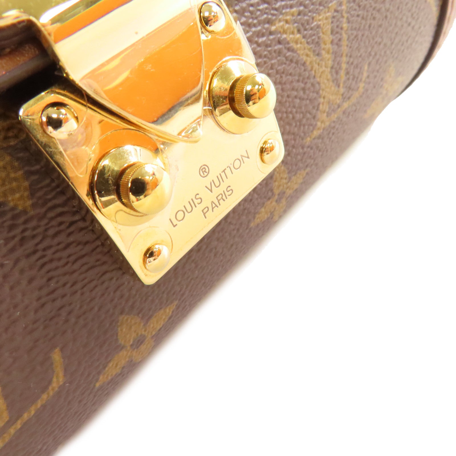 LOUIS VUITTON 【激減優惠】Monogram Papillon Trunk 2Way Shoulder Bag金扣手挽肩背兩用袋啡色