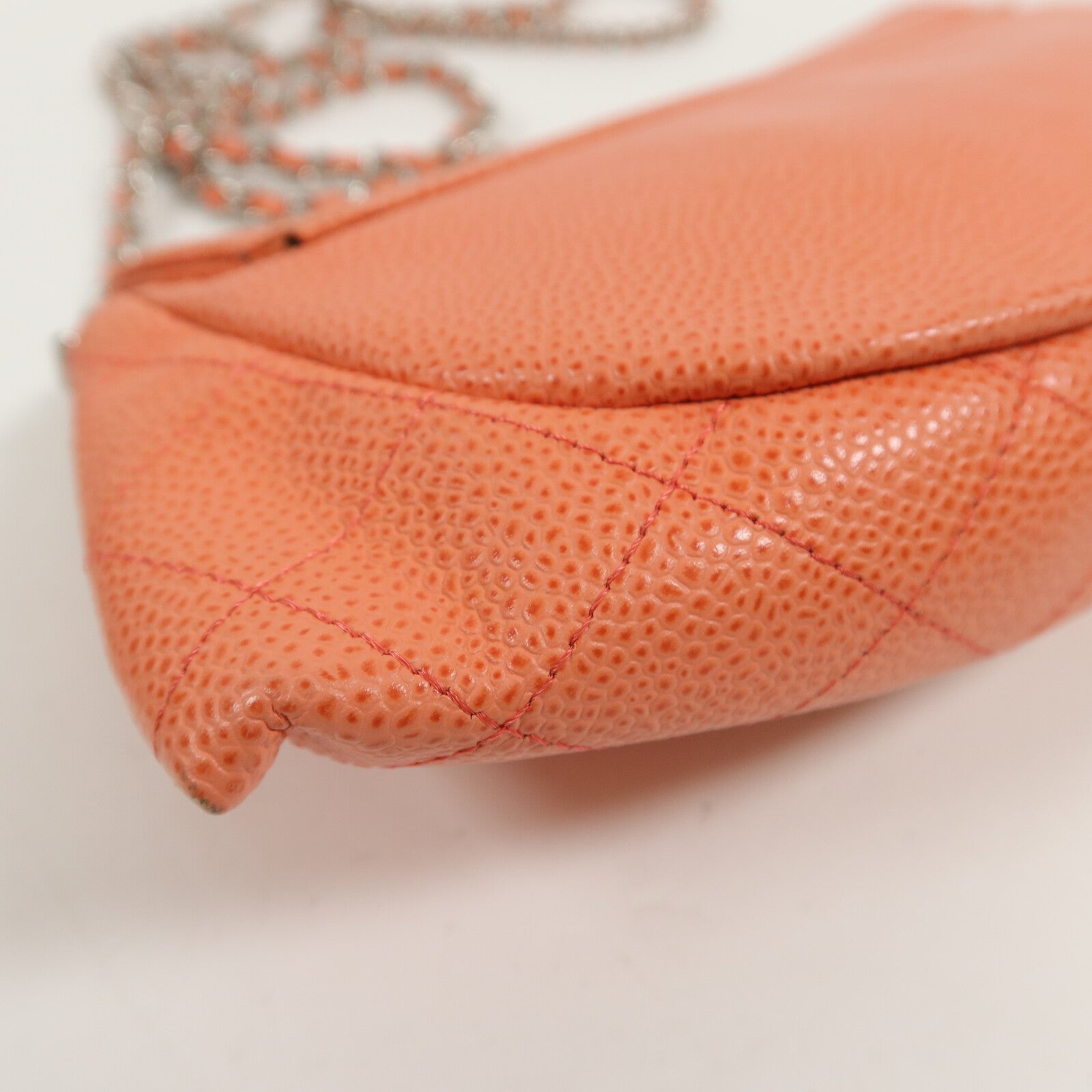 CHANEL 牛皮皮革Chain Shoulder鏈帶肩背袋