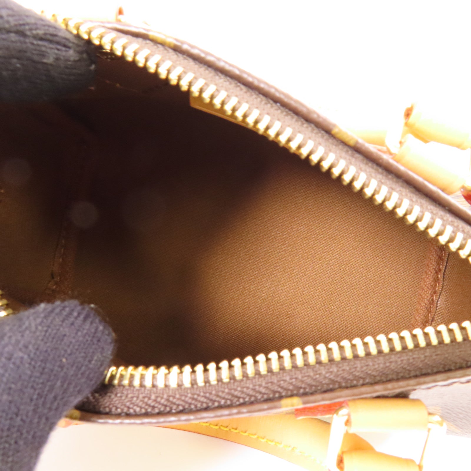 LOUIS VUITTON Monogram Nano Speedy金扣手挽肩背兩用袋