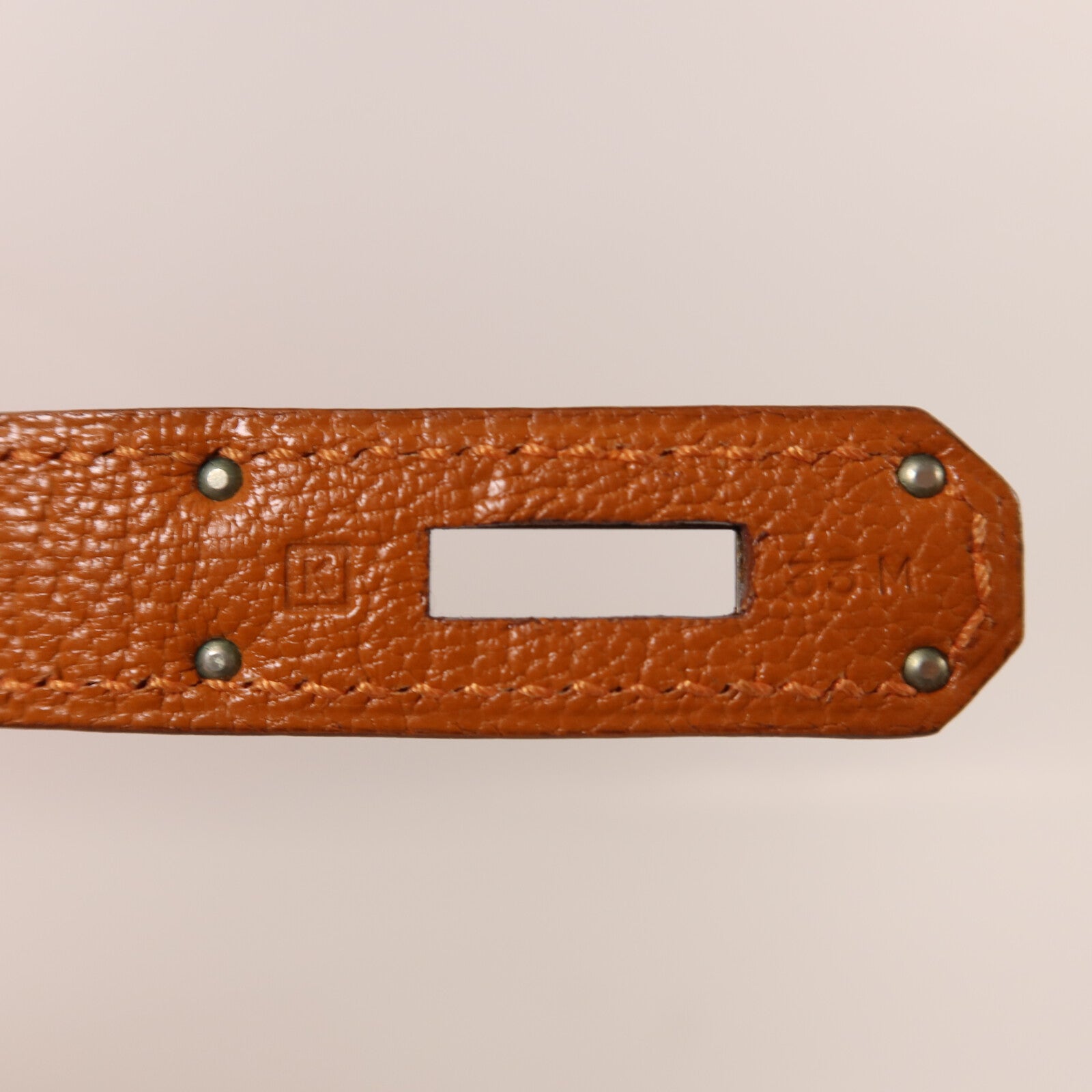 HERMES Chevre皮革Birkin 32 Hac手挽袋Orange