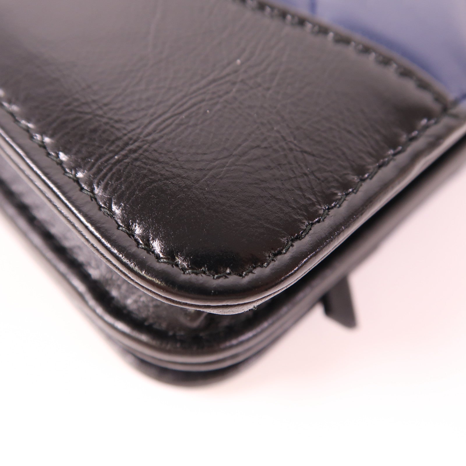 CHANEL 羊皮皮革Gabrielle Woc銀扣鏈帶肩背袋