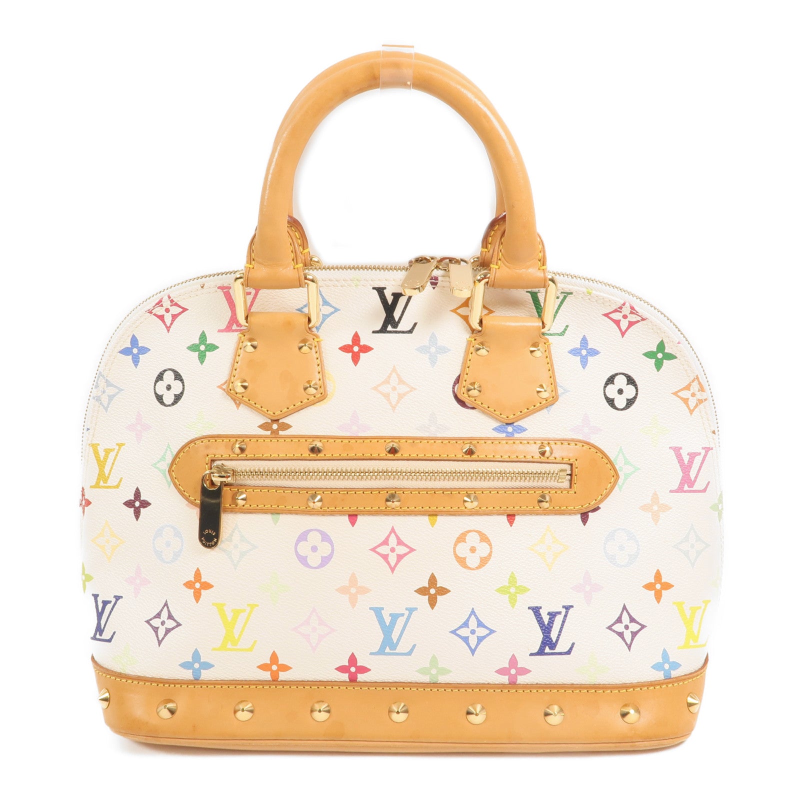 LOUIS VUITTON Monogram Multicolore Alma PM金扣手挽袋