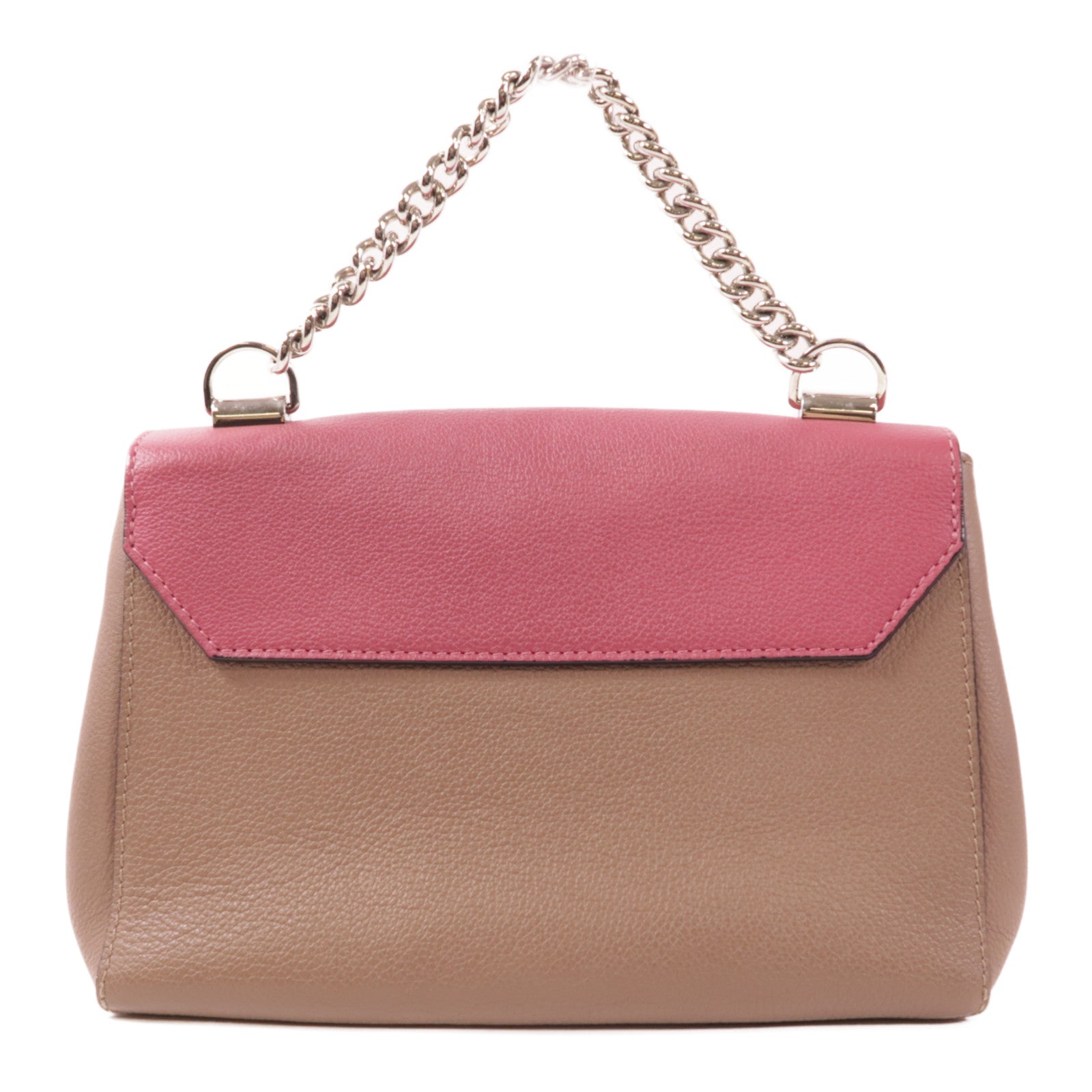 LOUIS VUITTON LV SHW Lockme II BB 2 Way Bag M54792 Calfskin Leather Pink/Brown