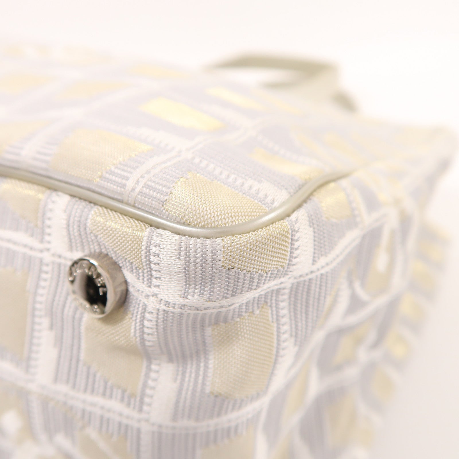 CHANEL 尼龍Tote Bag銀扣手挽袋