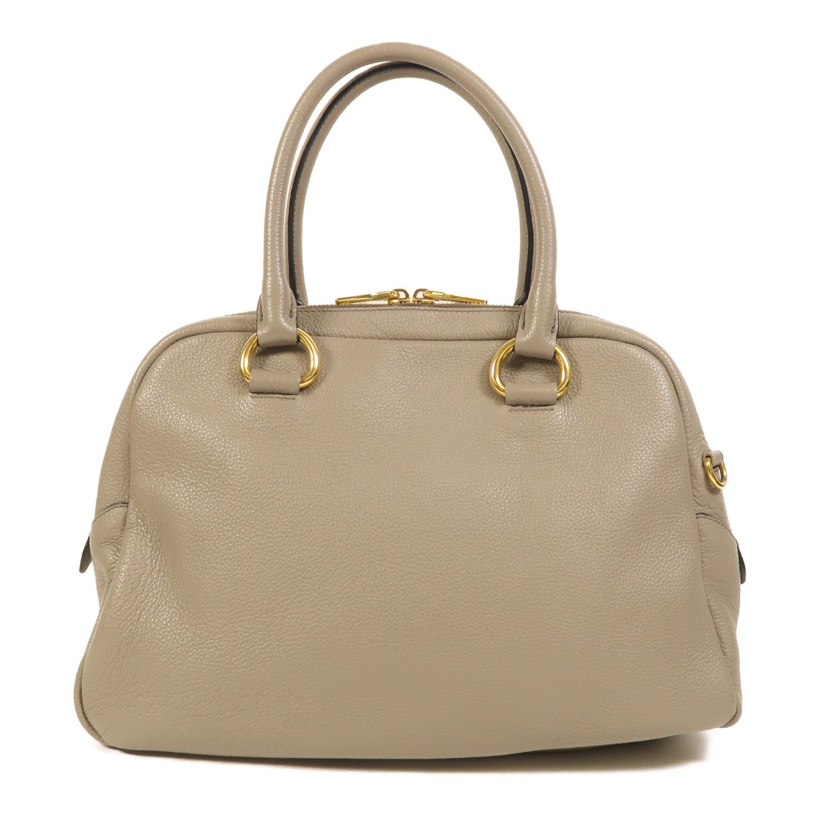 PRADA 牛皮皮革2 Way Shoulder金扣手挽肩背兩用袋