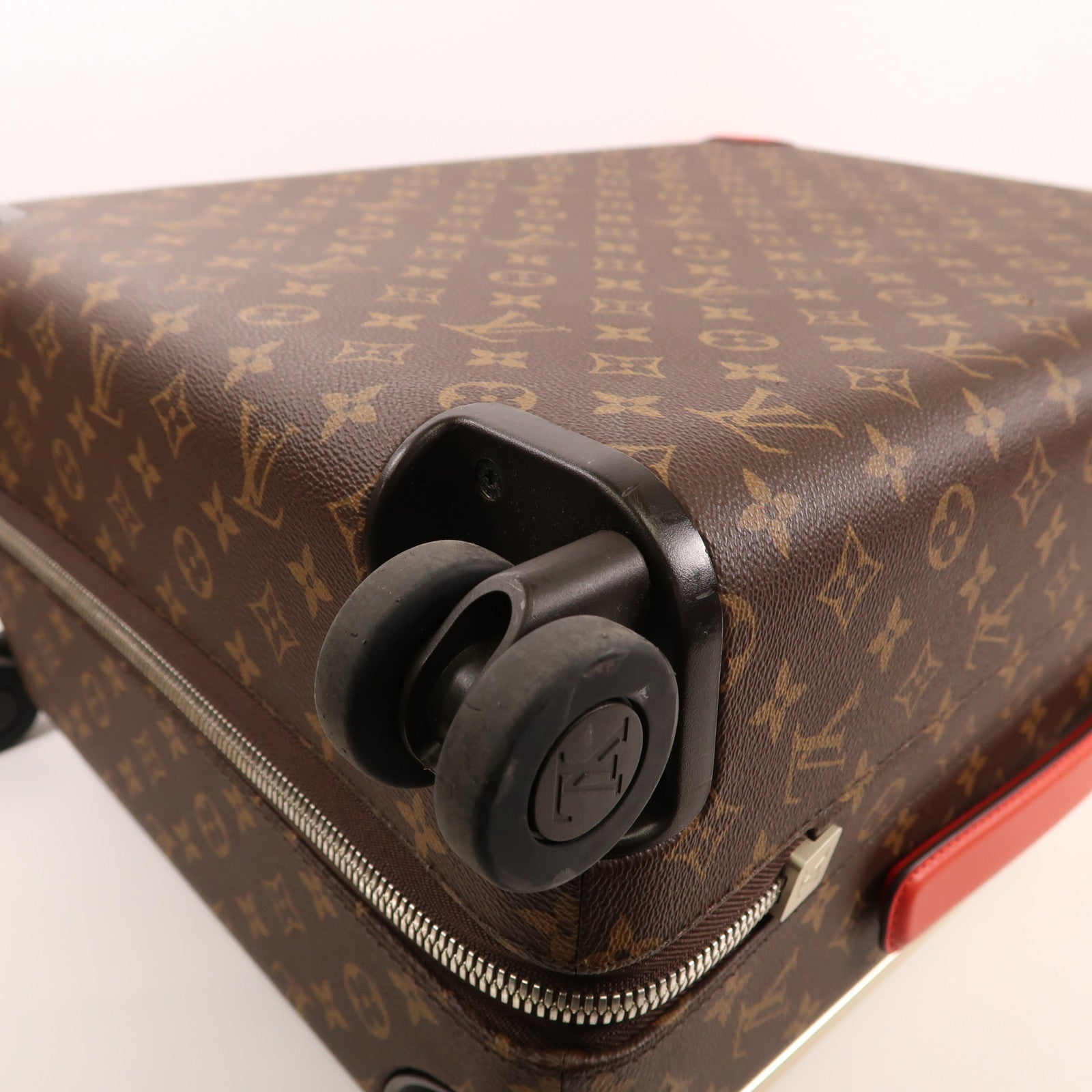 LOUIS VUITTON Monogram/金屬Horizon 55銀扣行李箱