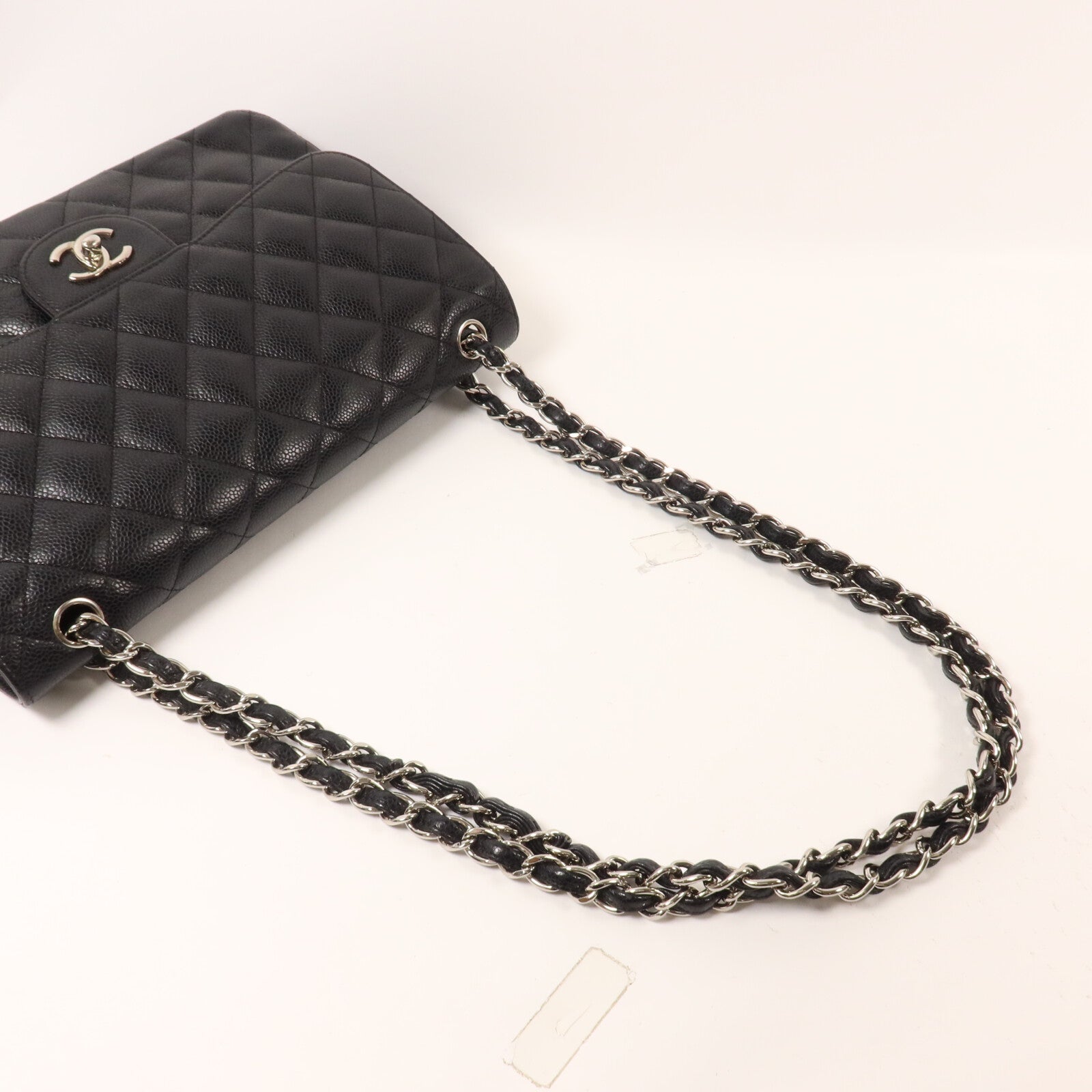 CHANEL 牛皮皮革Large Classic鏈帶肩背袋