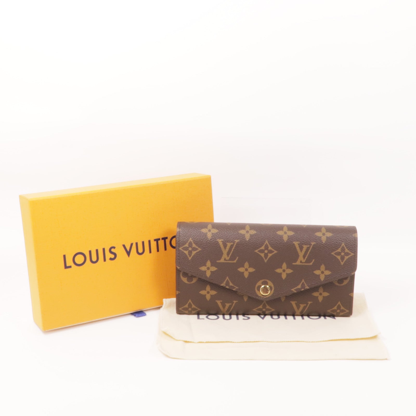 LOUIS VUITTON Monogram Sarah金扣長錢包
