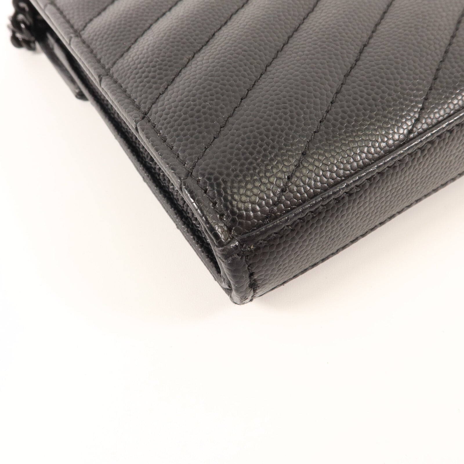 SAINT LAURENT 牛皮皮革Cassandre Envelope肩背袋