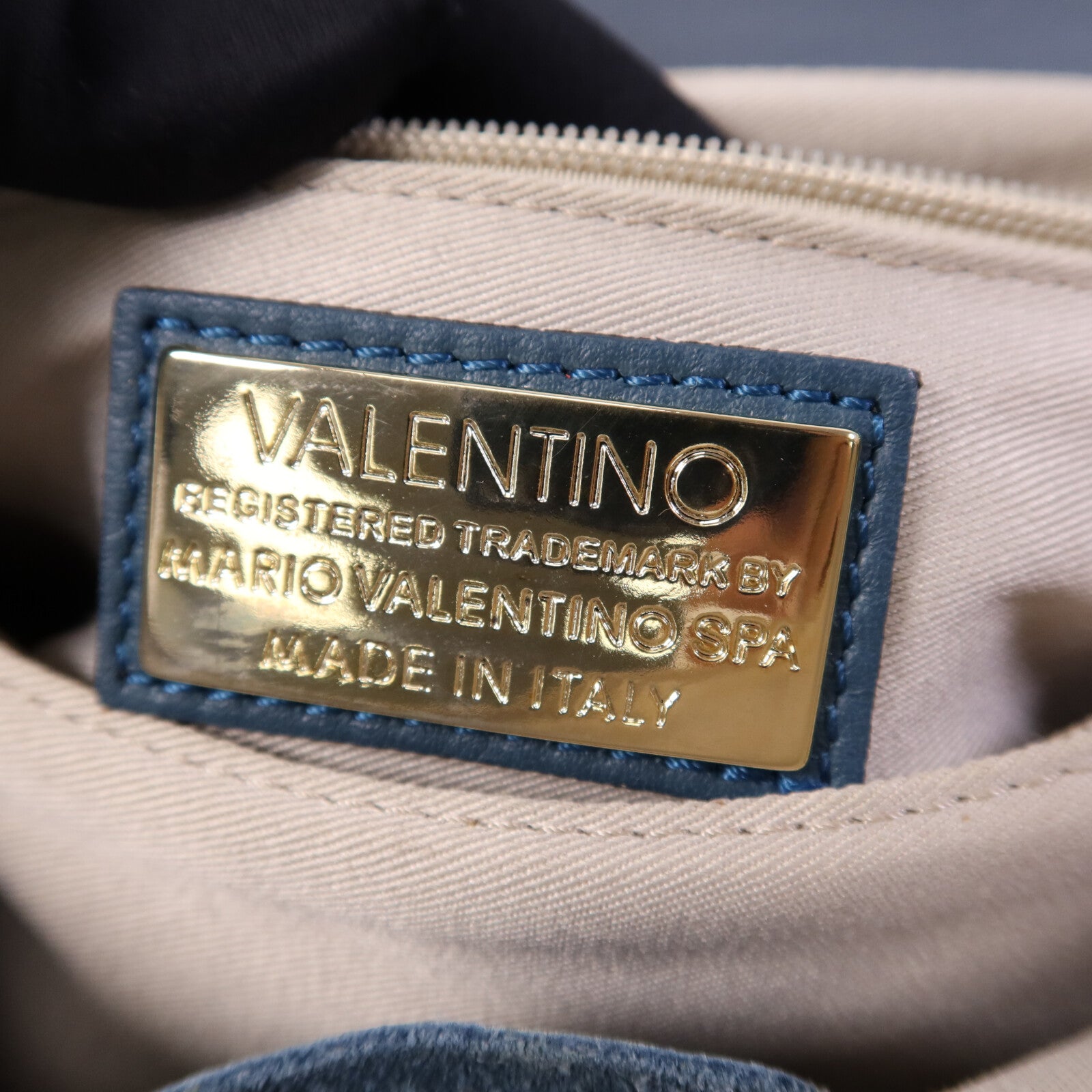 Valentino 【激減優惠】牛皮皮革Mario Diamond金扣鏈帶肩背袋