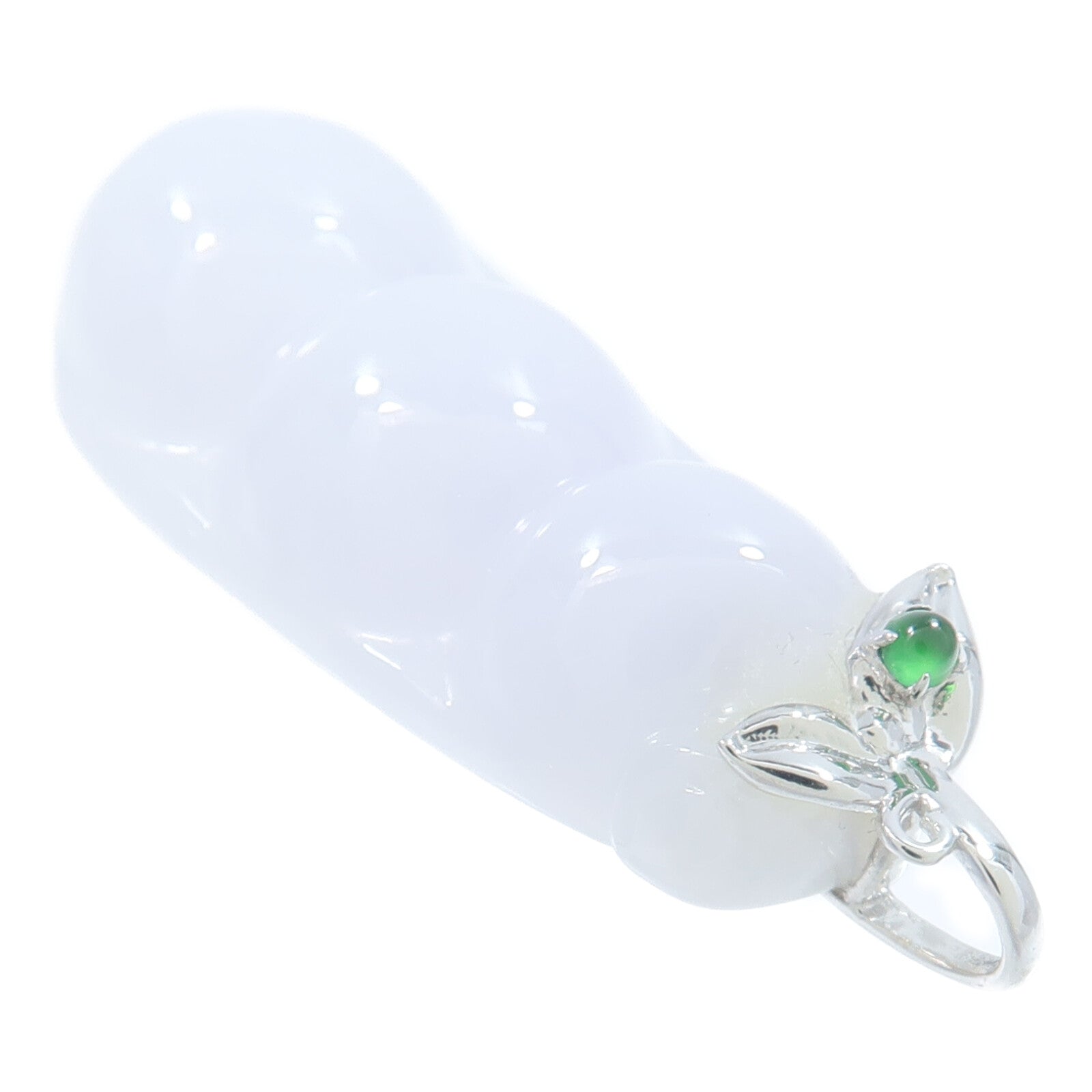 JEWELRY 18K白金Jade Pendant翡翠吊墜