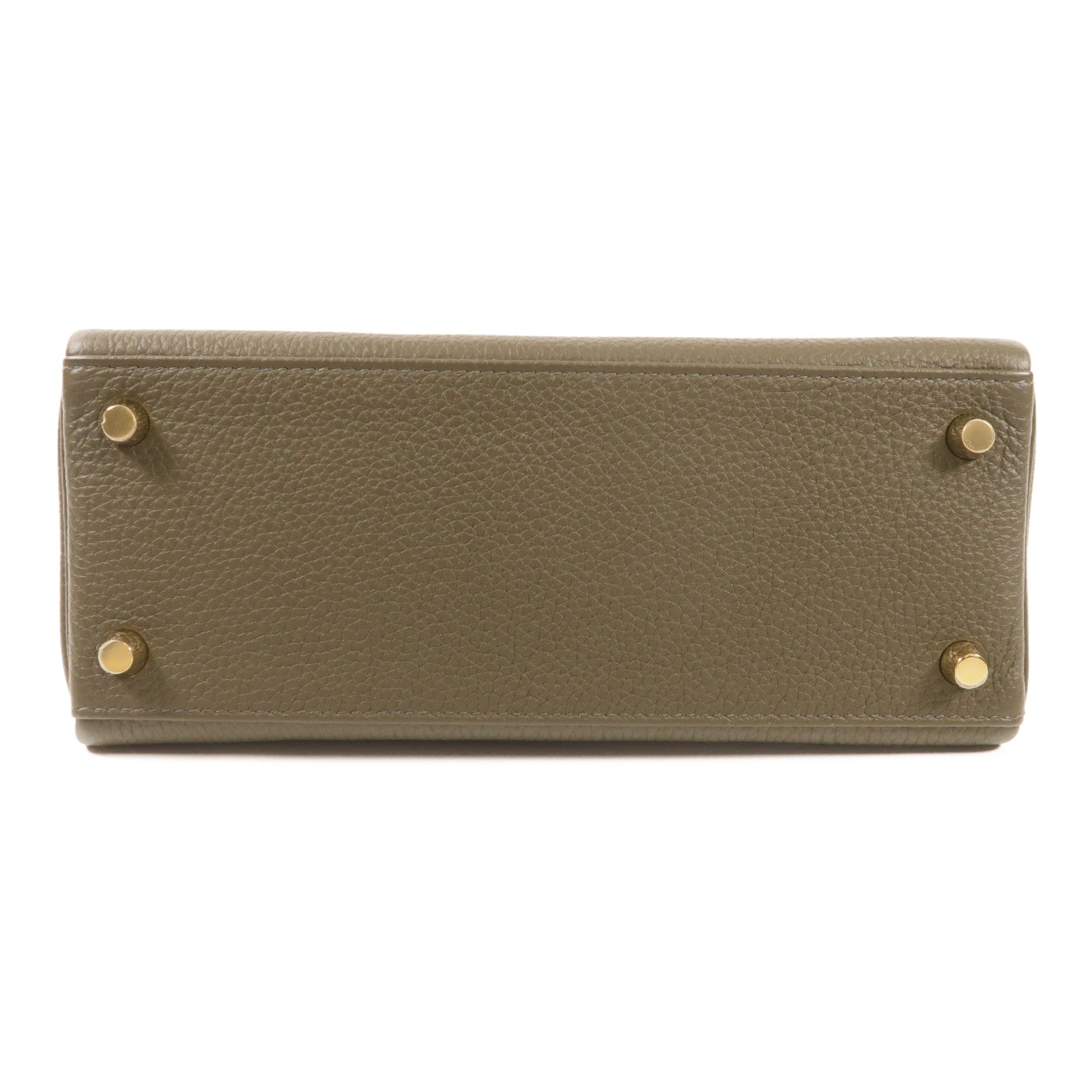 HERMES 【激減優惠】Togo皮革Kelly 25金扣手挽肩背兩用袋Vert Maquis
