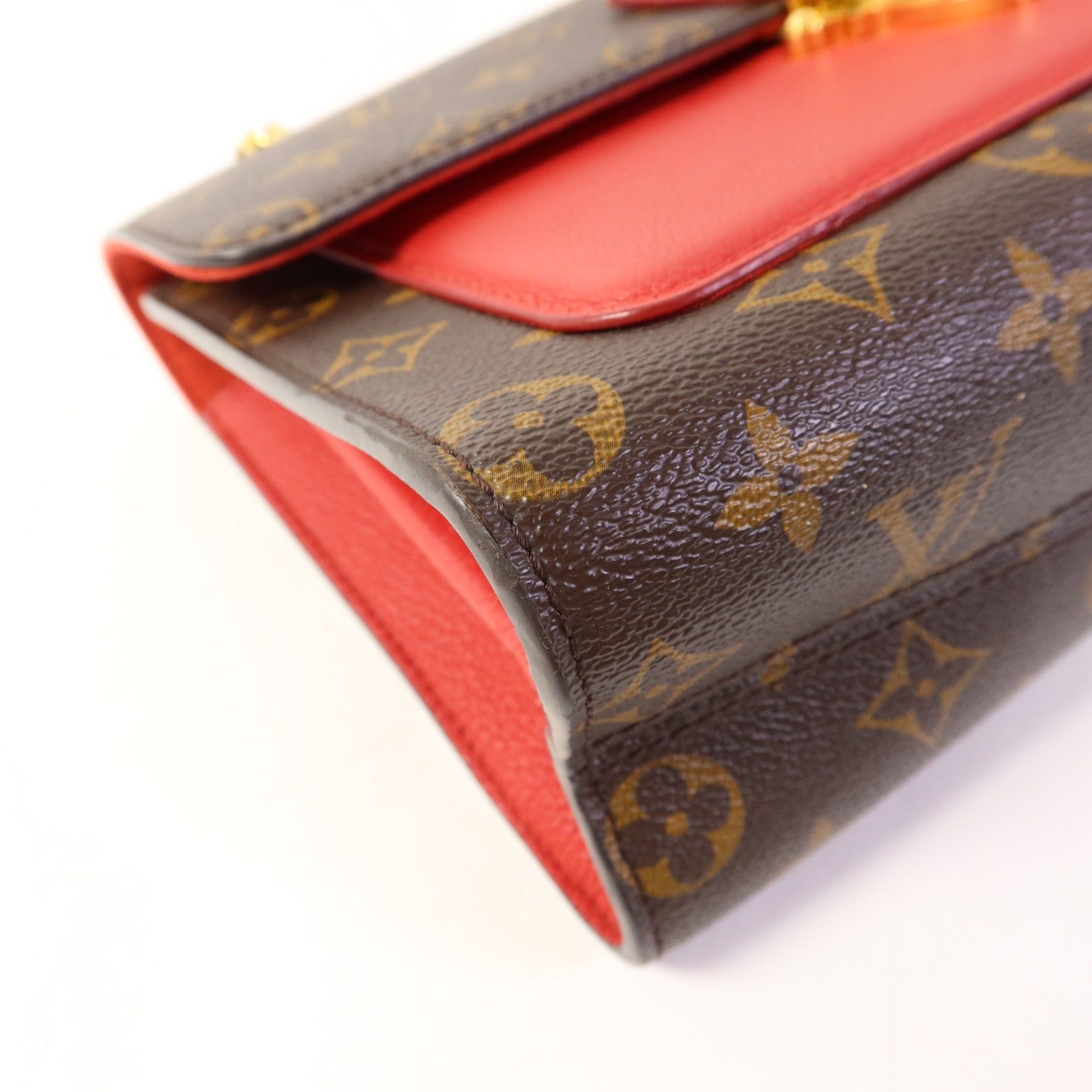 LOUIS VUITTON Monogram Victoire金扣鏈帶肩背袋