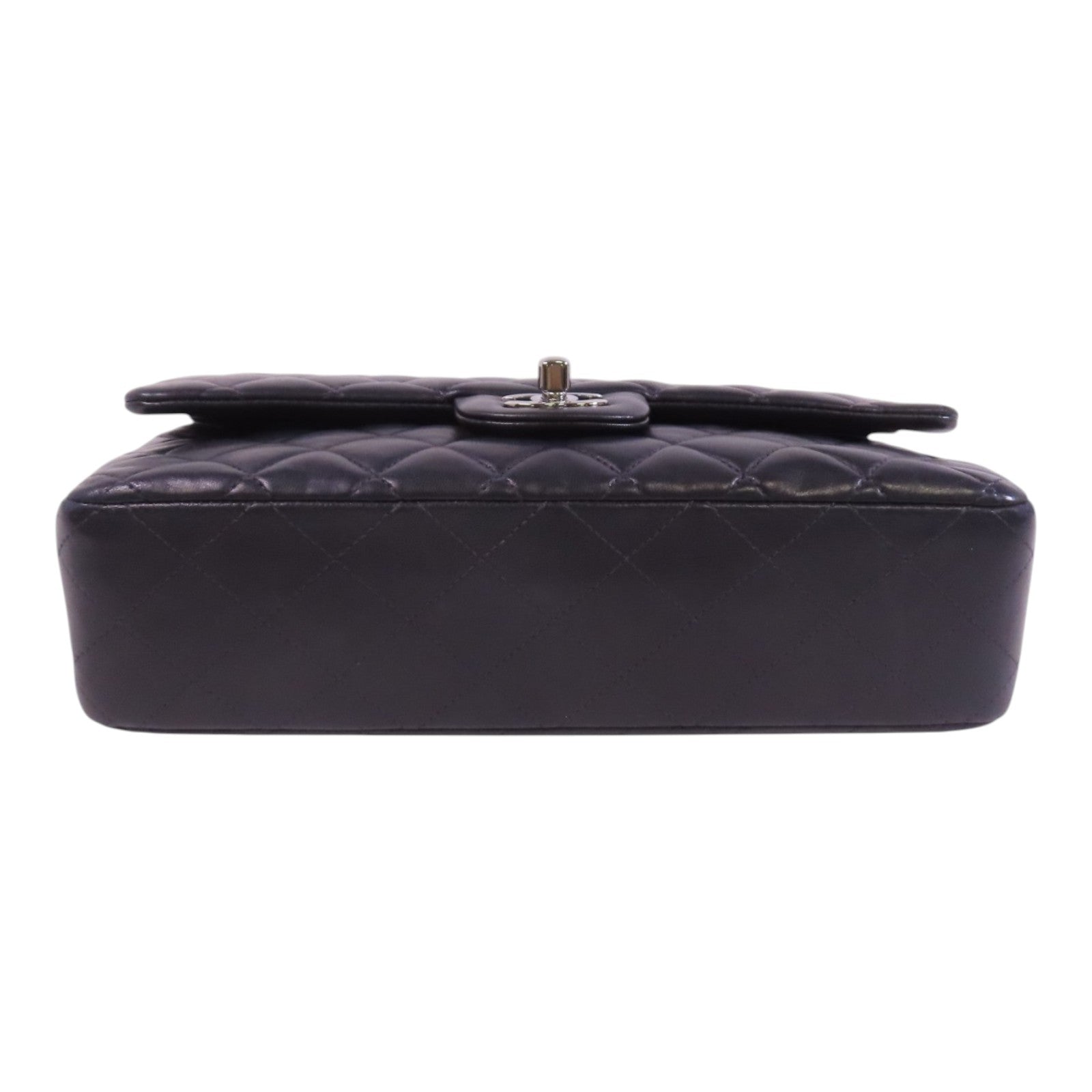 CHANEL 羊皮皮革Classic 25銀扣鏈帶肩背袋